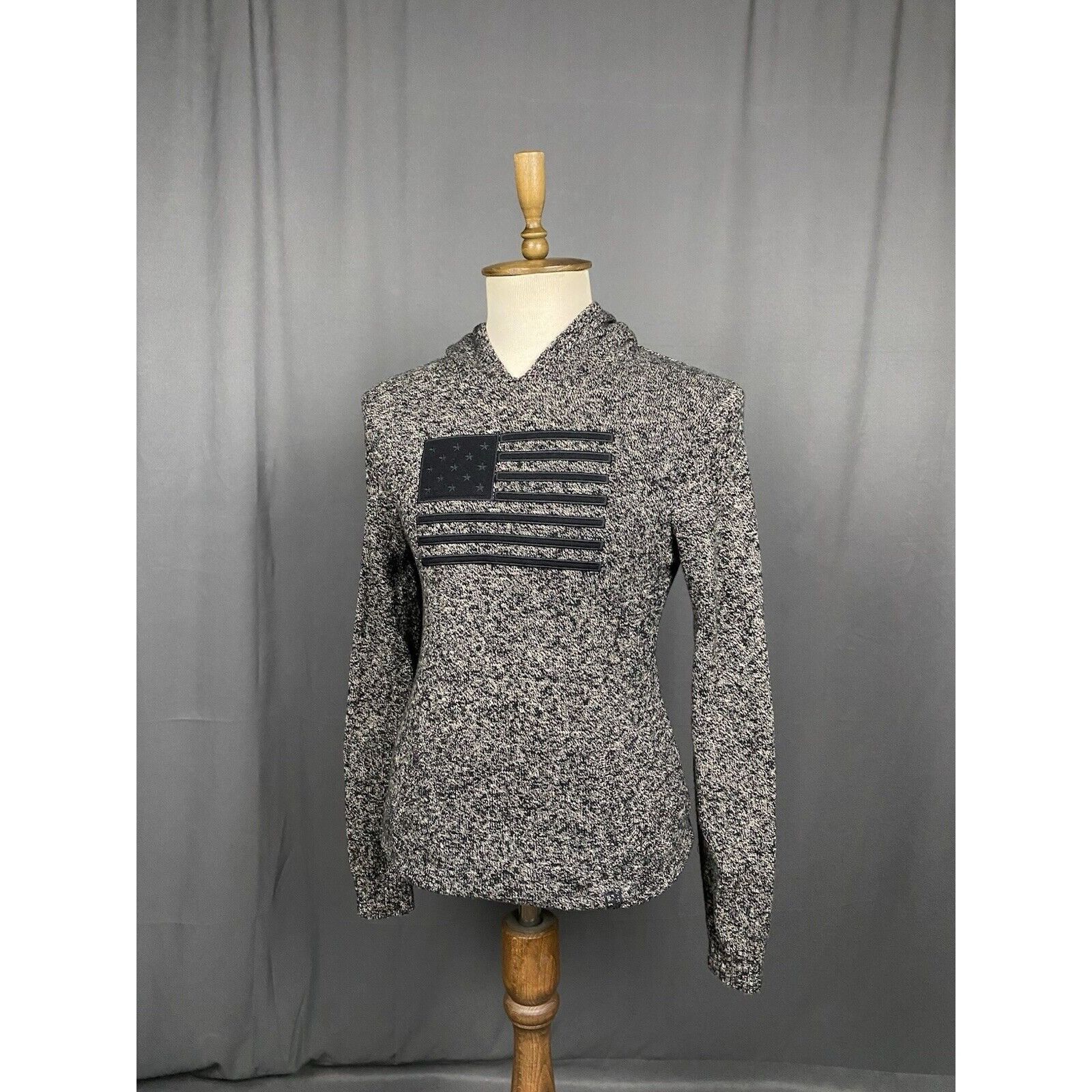 Polo Ralph Lauren Polo Ralph Lauren US Flag Men's Gray Knitted Wool Hoodie Swe Size US S / EU 44-46 / 1 - 4 Thumbnail
