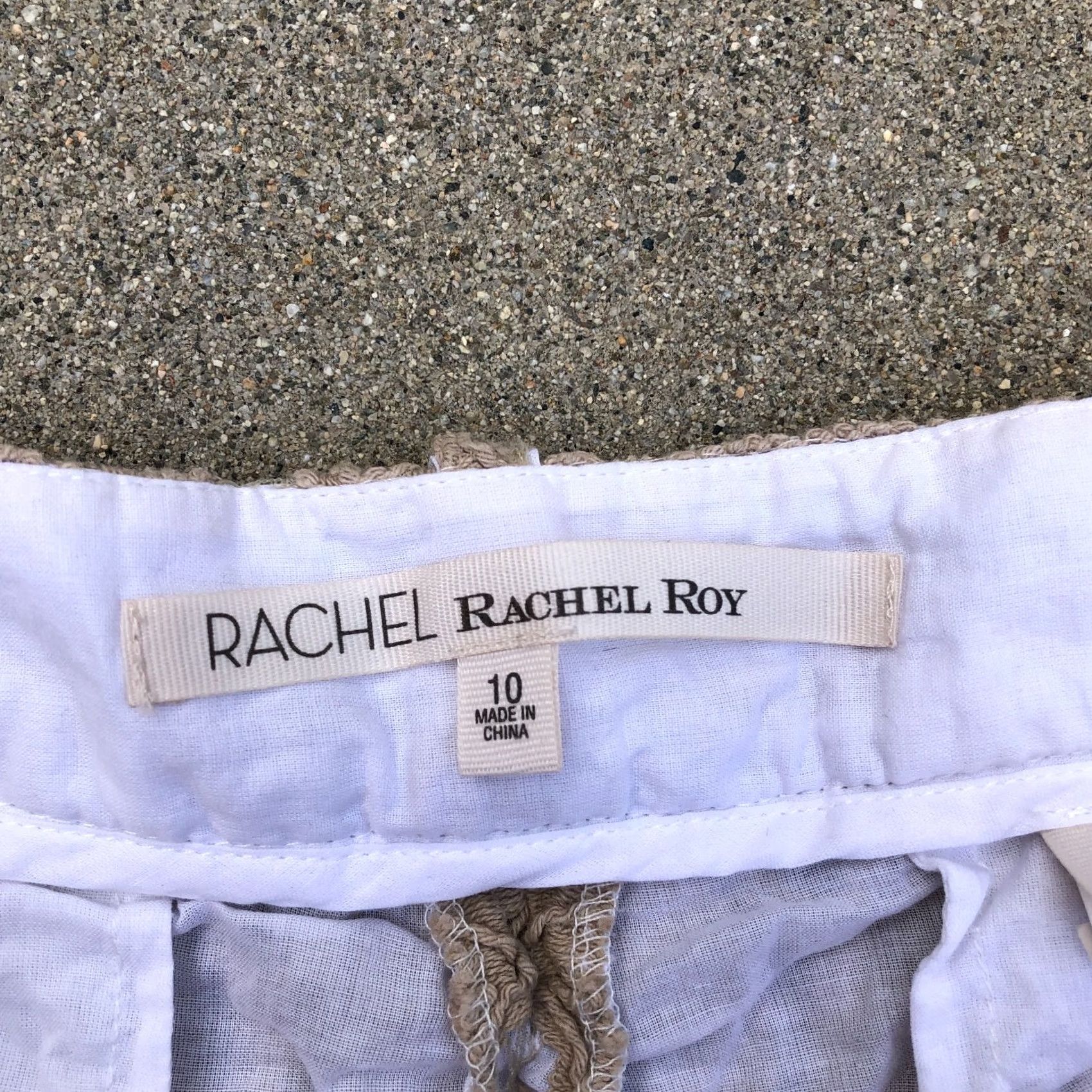 Vintage VINTAGE RACHEL ROY Lace Shorts Women's 10 Beig e Hot Pants Summer Bottoms Mens? Size 32" / US 10 / IT 46 - 4 Thumbnail