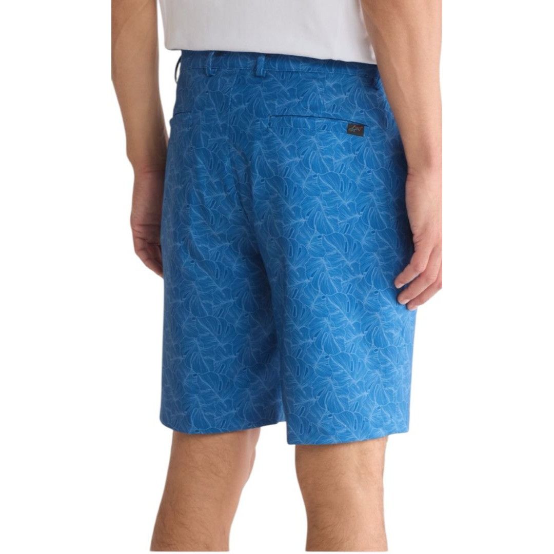 Greg Norman Greg Norman Mens Blue Palm Leaves Print Pockets Golf Shorts Size US 42 / EU 58 - 2 Thumbnail