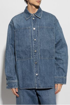Jil Sander o1s22i1n1024 Japanese Denim Overshirt in Blue Size US L / EU 52-54 / 3 - 3 Thumbnail