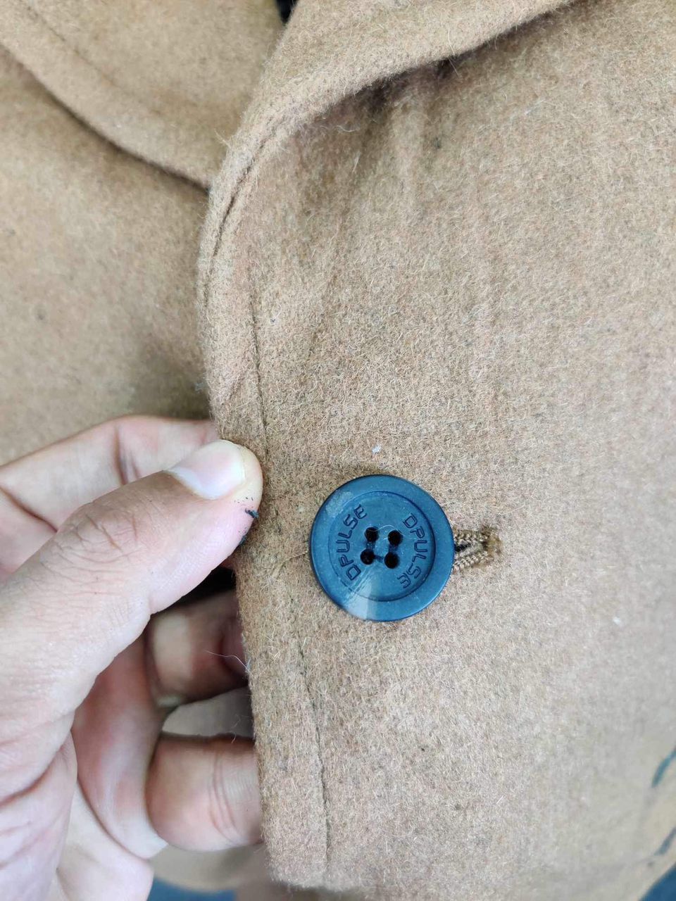 Japanese Brand Vintage D Pulse Colour Block Wool Long Coat Jacket Size US M / EU 48-50 / 2 - 10 Thumbnail