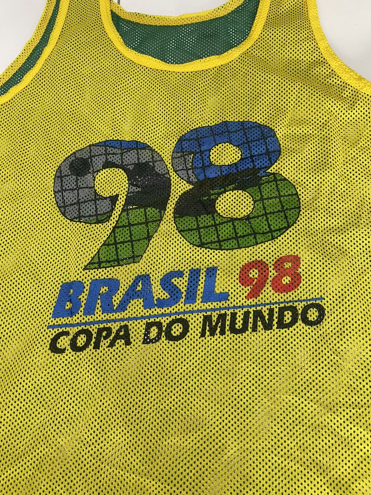 Vintage vintage Brazil beep training mesh tank top Size US L / EU 52-54 / 3 - 2 Thumbnail