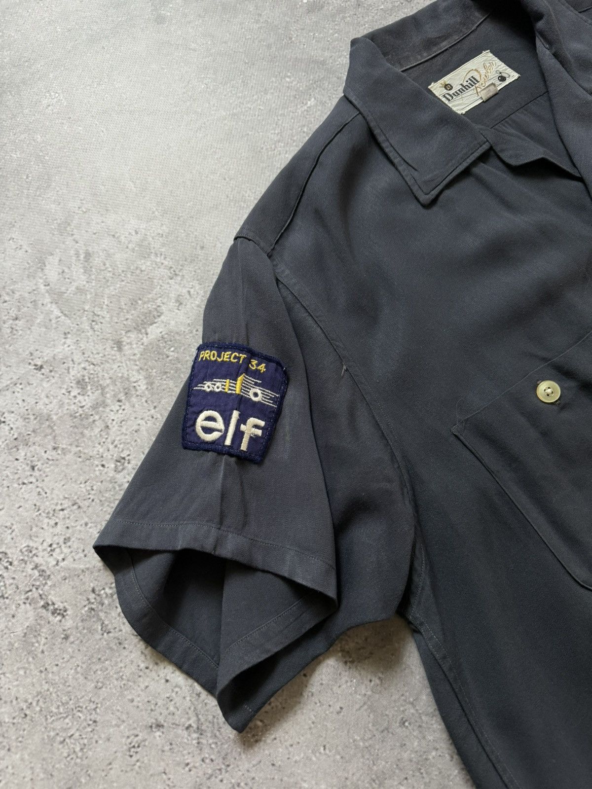 Alfred Dunhill × Vintage 1950s Dunhill Bowler Rayon Buttons Shirt Size US M / EU 48-50 / 2 - 6 Thumbnail