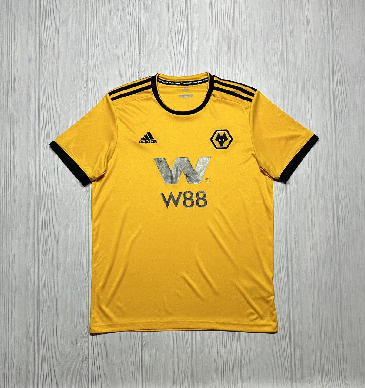 Adidas Wolverhampton 2018/19 Adidas Soccer Jersey Size L Size US L / EU 52-54 / 3 - 1 Thumbnail