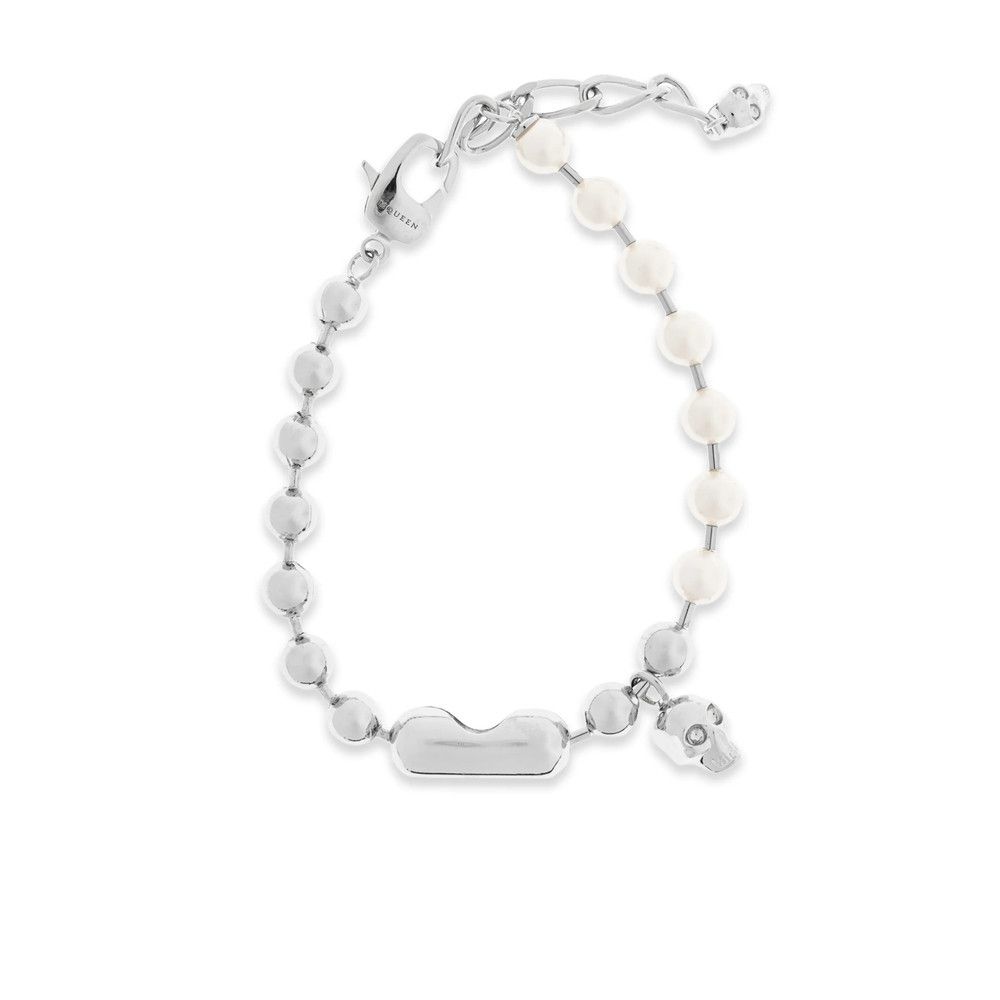 Alexander McQueen Alexander Mcqueen SILVER Bracelets Size ONE SIZE - 1 Thumbnail