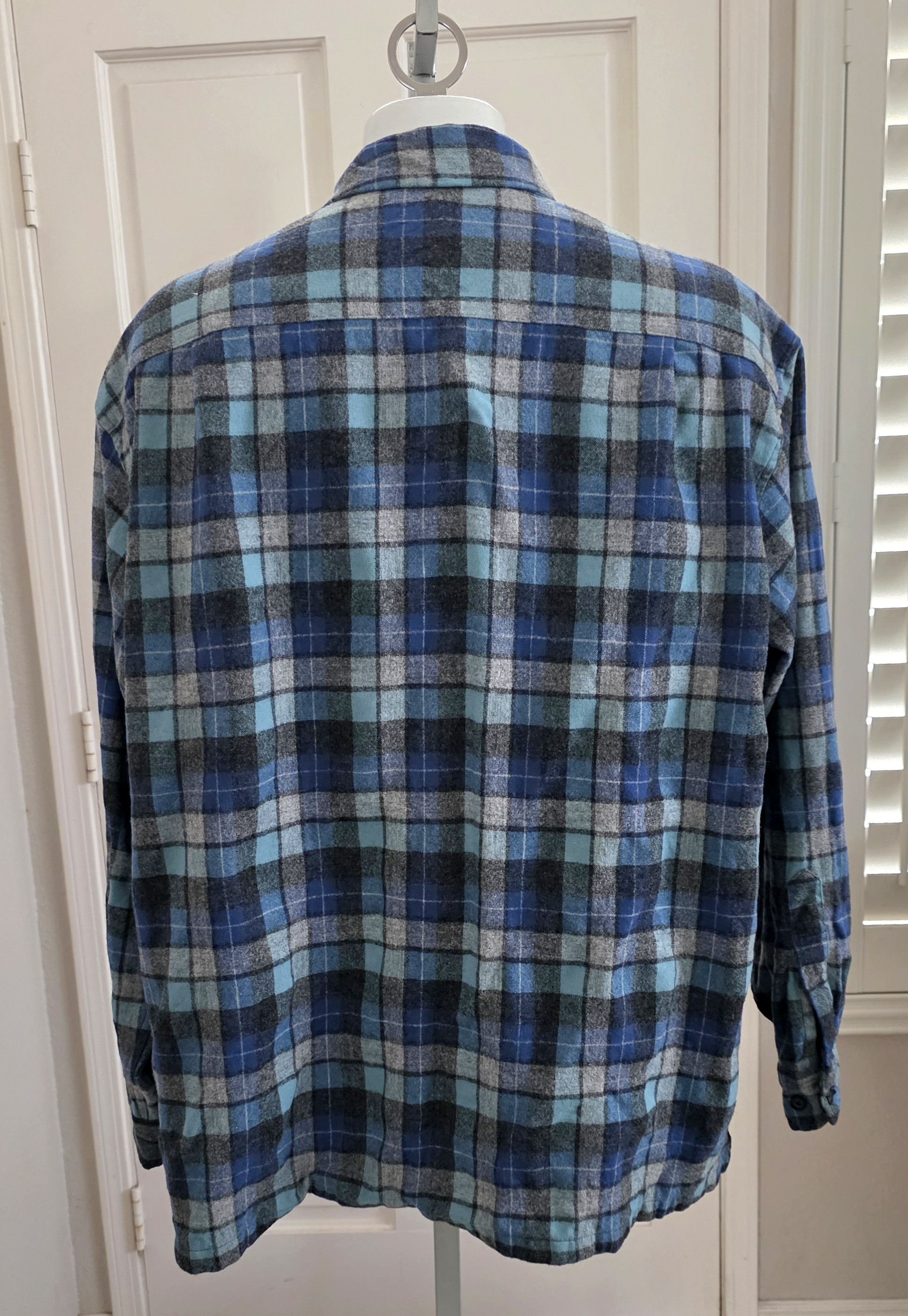 Pendleton Pendleton Board Shirt Wool Flannel Blue Plaid Button-Up XXL Size US XXL / EU 58 / 5 - 4 Thumbnail