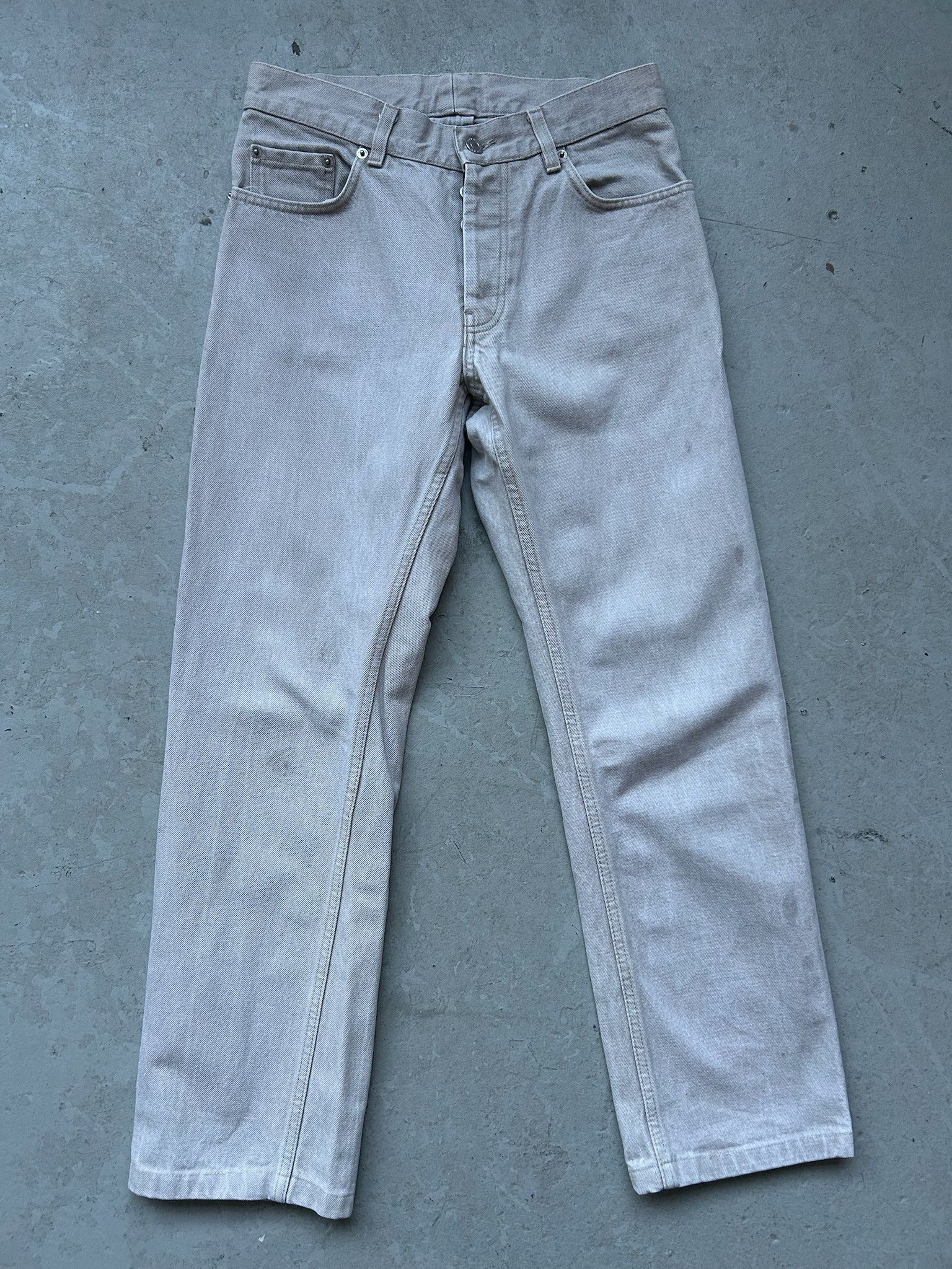 Helmut Lang Helmut Lang 90's Light Grey Denim Size US 28 / EU 44 - 1 Thumbnail