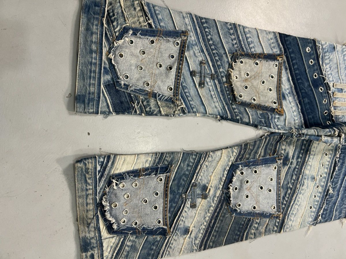 Vintage Vintage 1OF1 upcycled heavy studs baggy denim Size US 30 / EU 46 - 3 Thumbnail