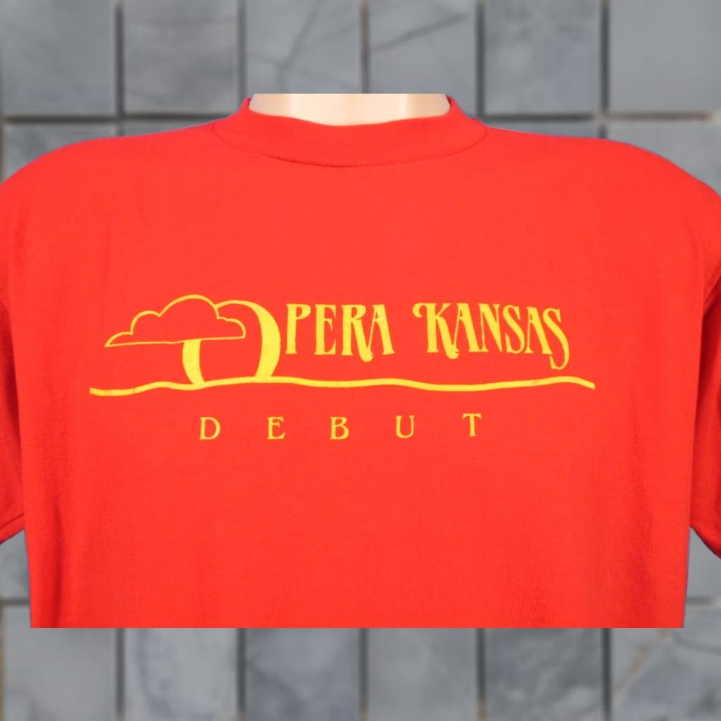 Vintage VINTAGE OPERA KANSAS DEBUT T-Shirt LARGE musical theatre 80s single stitch Mens Size US L / EU 52-54 / 3 - 1 Thumbnail
