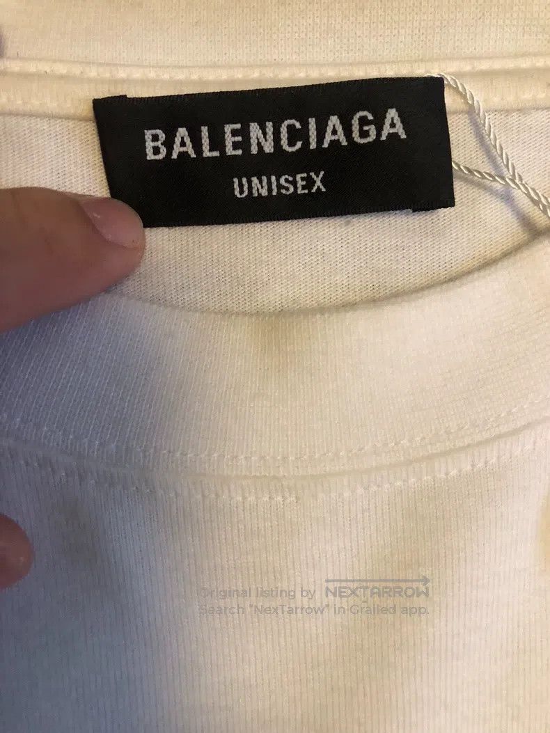 Balenciaga Balenciaga Logo lettering print crew-neck loose-fitting lo Size US L / EU 52-54 / 3 - 3 Thumbnail