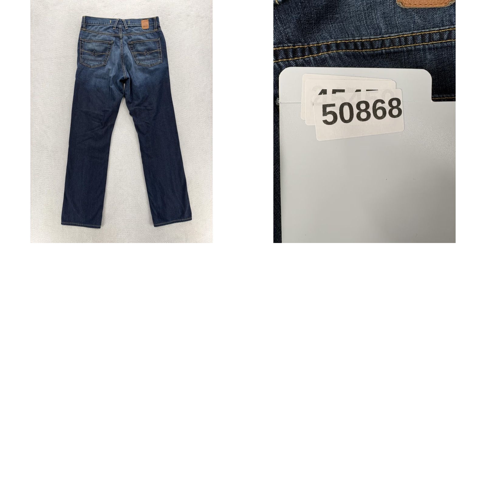Denime Agave Waterman Jeans Mens 30x30 Blue Medium Wash Relaxed Straight Denim USA Shirt Mens 30 Blue Modern 90s? Size US 30 / EU 46 - 9 Thumbnail