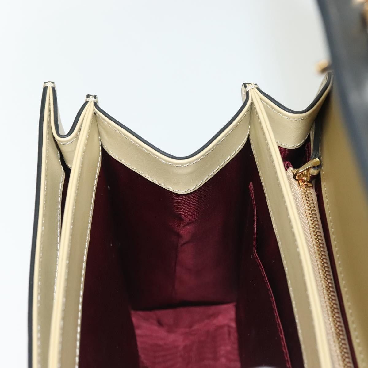 Gucci GUCCI Horsebit Zumi Shoulder Bag Leather Beige Gold Silver Size ONE SIZE - 19 Thumbnail