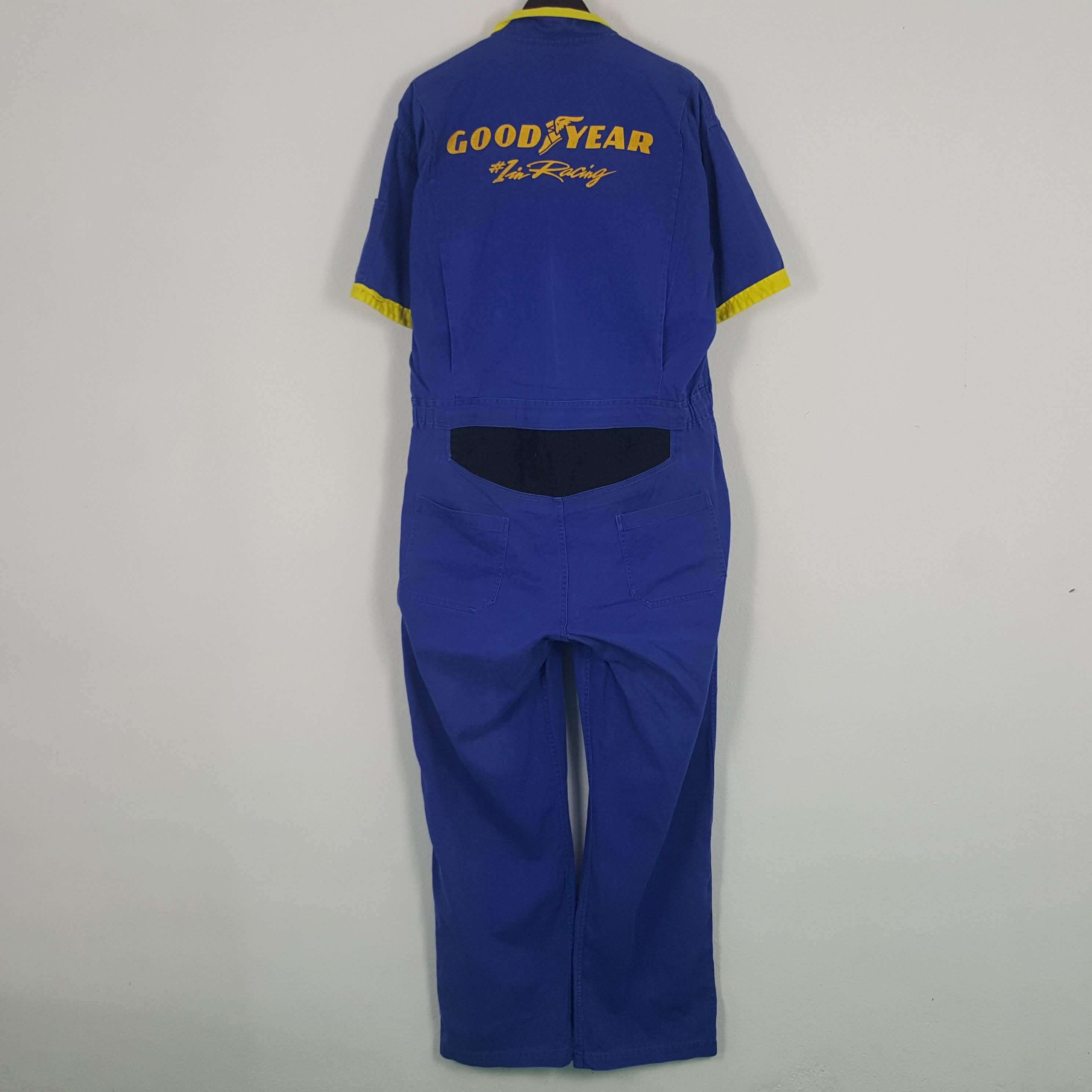 Japanese Brand × Vintage Vintage Goodyear Racing Worker Jumpsuit Coverall Jacket Size US XL / EU 56 / 4 - 1 Thumbnail