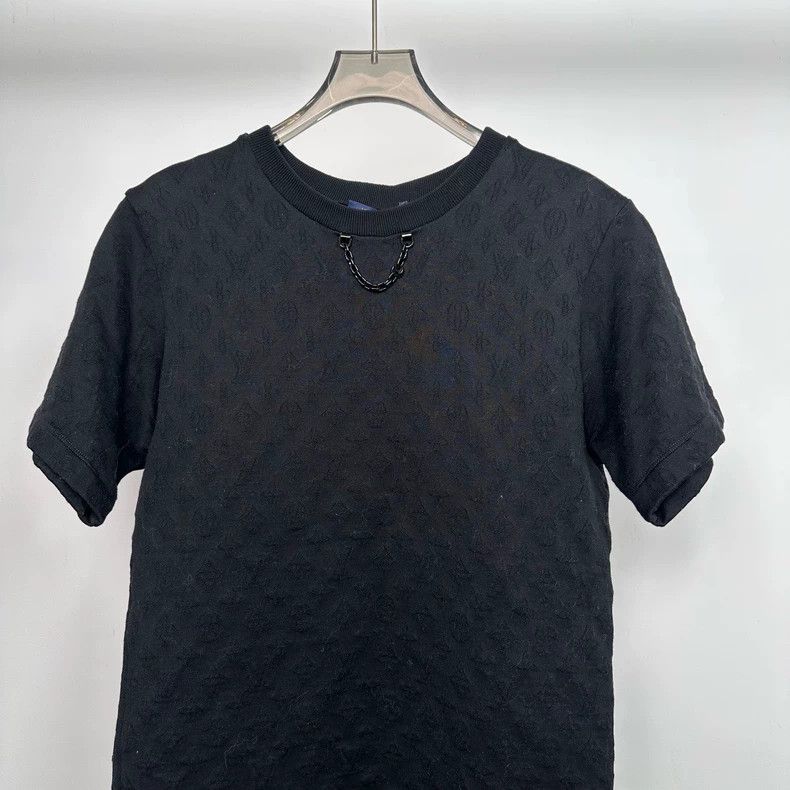 Louis Vuitton Louis Vuitton Black dark stripe full print short sleeve Size US XS / EU 42 / 0 - 3 Thumbnail