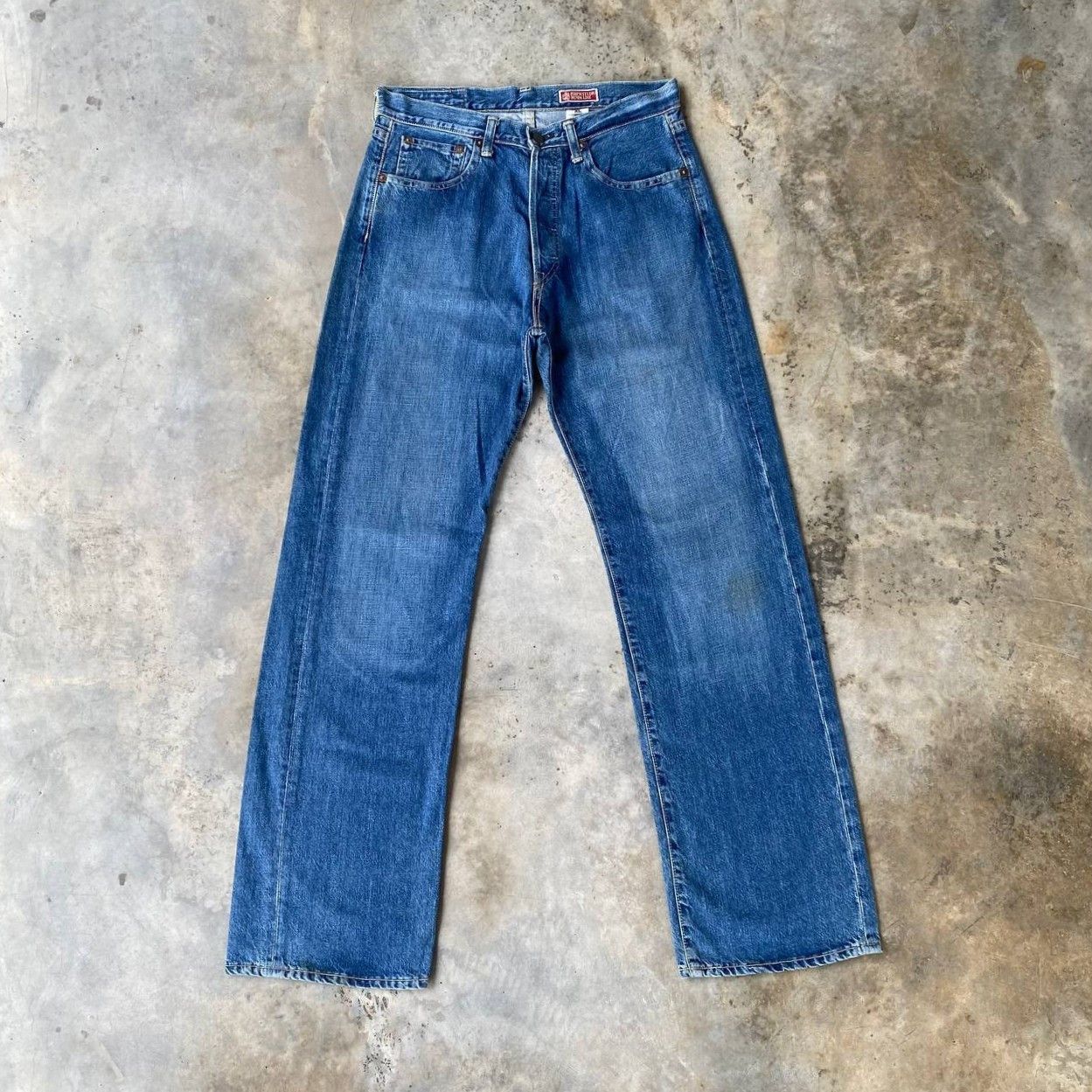 45rpm VINTAGE 90S 45RPM DENIM BLUEWASH STRAIGHT LEG Size US 30 / EU 46 - 2 Thumbnail