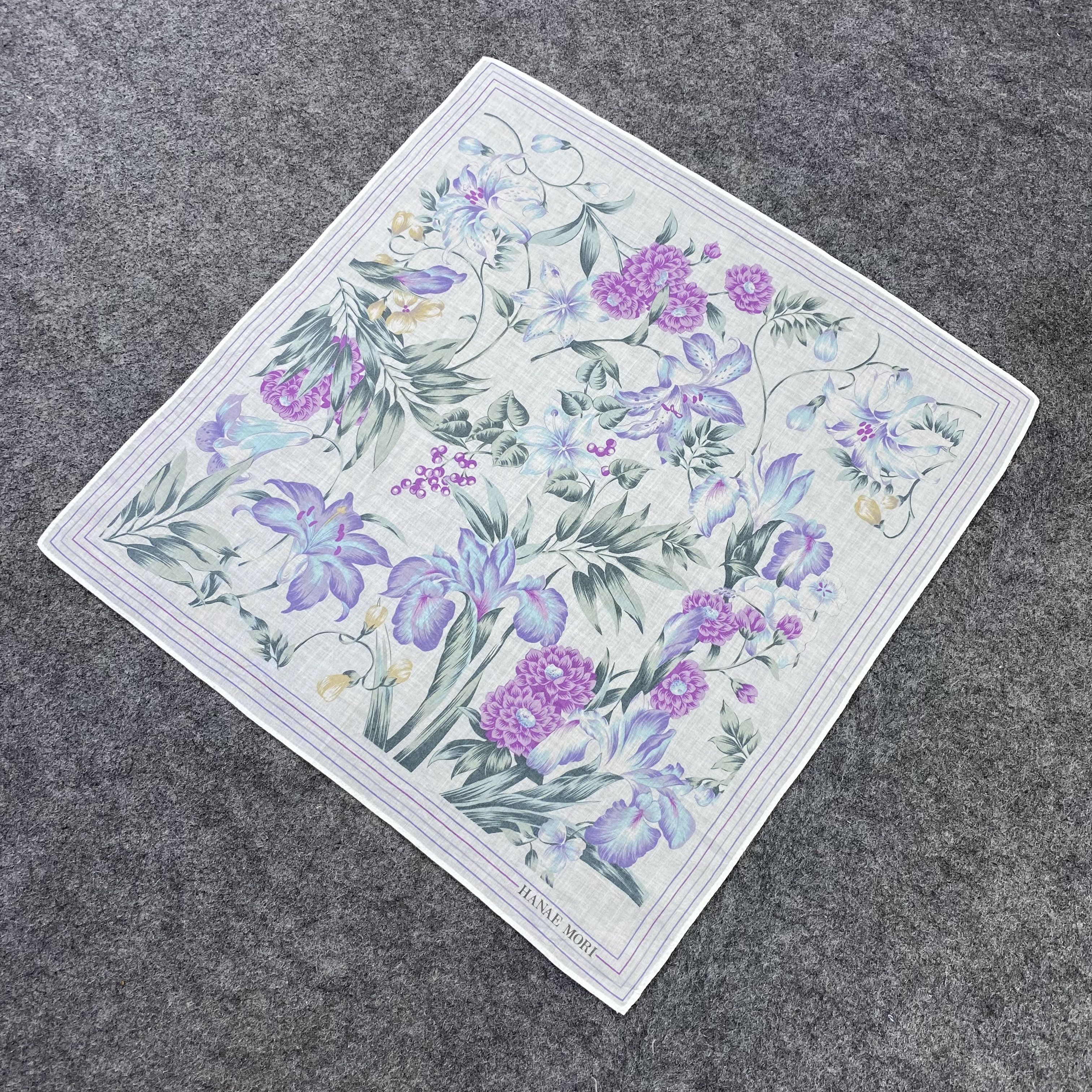Hanae Mori Hanae Mori Handkerchief / Bandana / Neckerchief-B1078 Size ONE SIZE - 4 Thumbnail