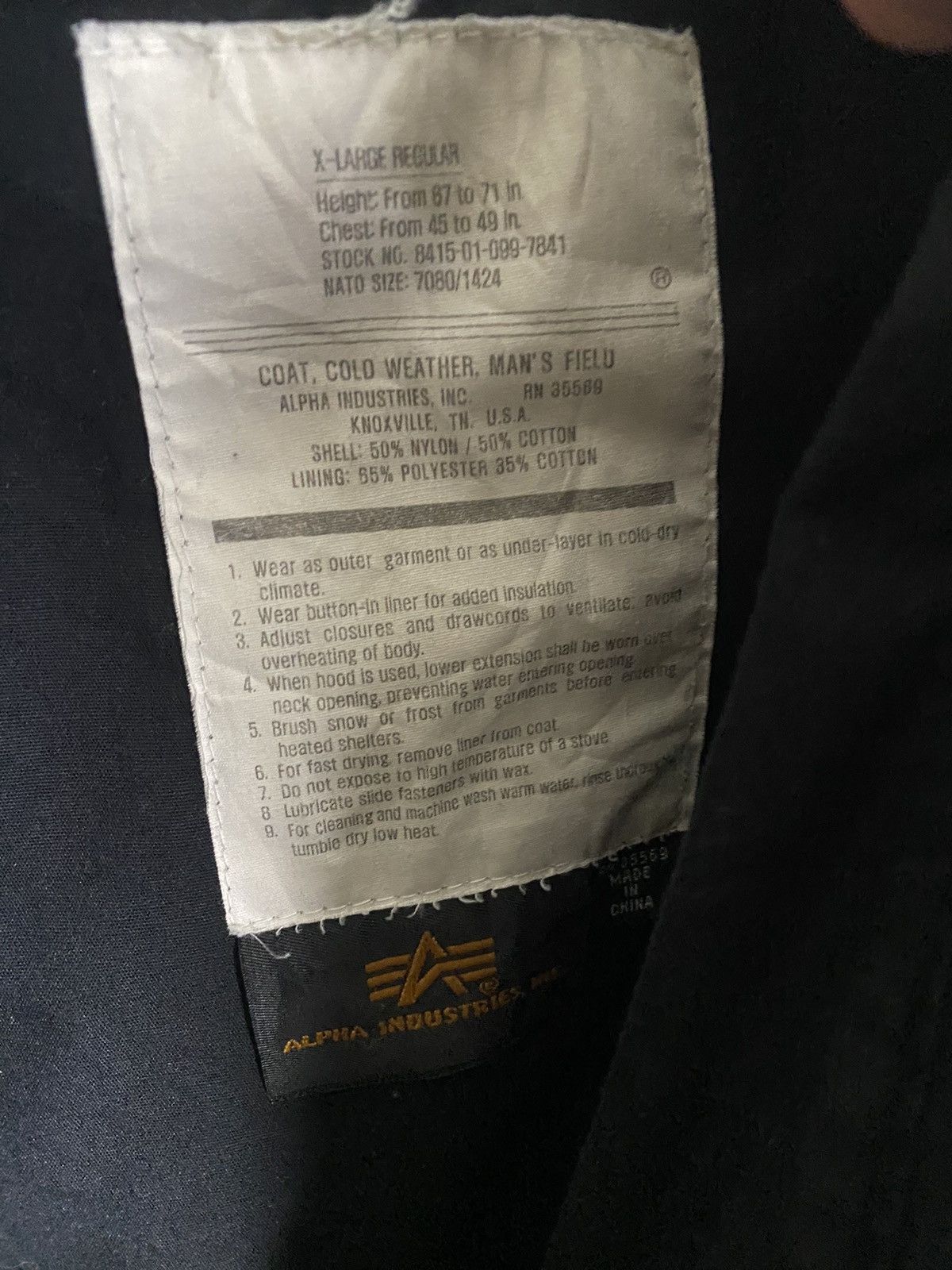 Alpha Industries × Vintage Alpha Industries Hooded Military Parka Bomber Jacket Size US XL / EU 56 / 4 - 5 Thumbnail