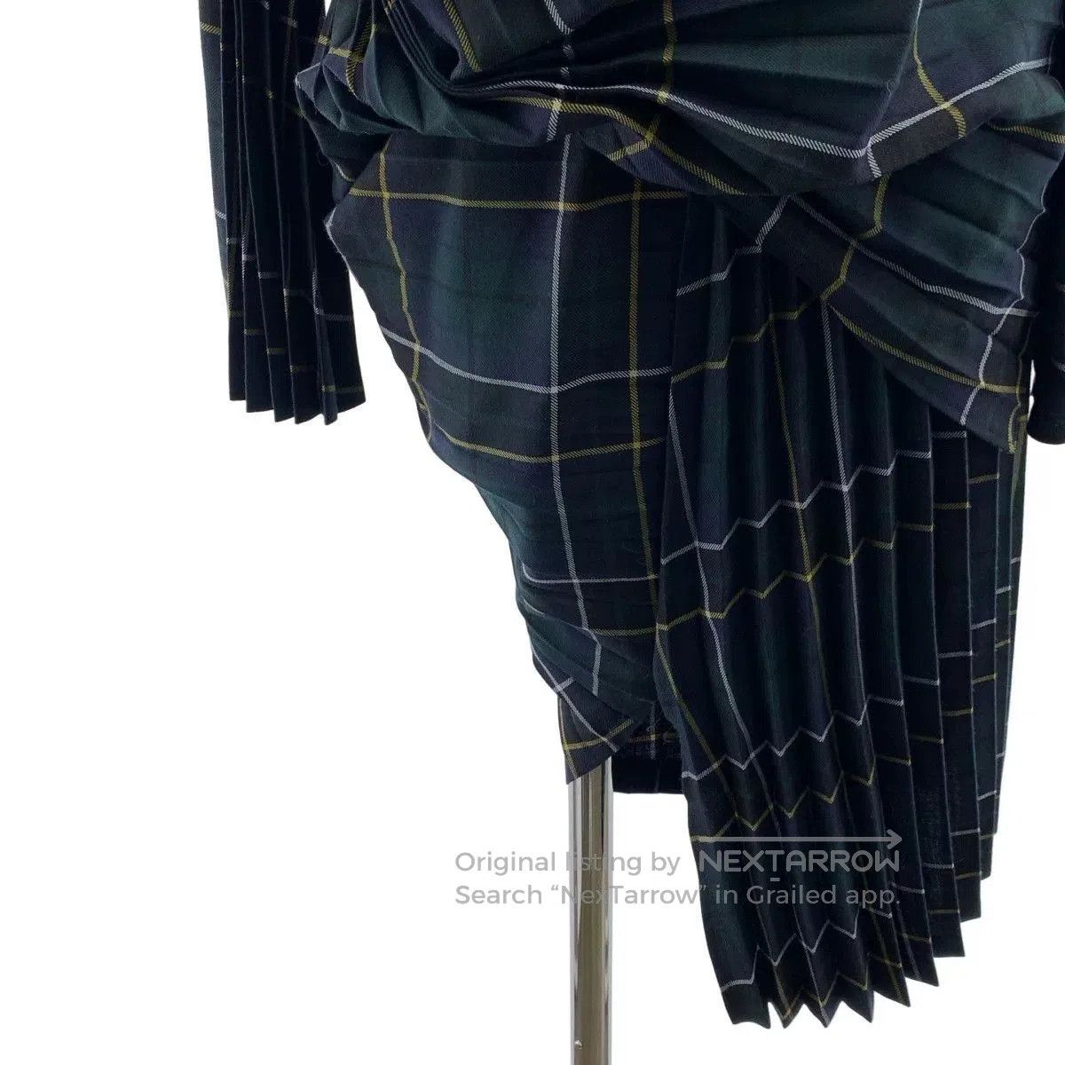 Junya Watanabe junya watanabe cdg 17aw plaid pleated dress. Size M / US 6-8 / IT 42-44 - 5 Thumbnail