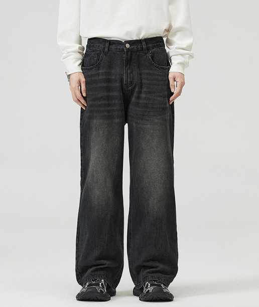 Japanese Brand × Jean American straight loose wide-leg men's baggy jeans Size US 34 / EU 50 - 1 Thumbnail