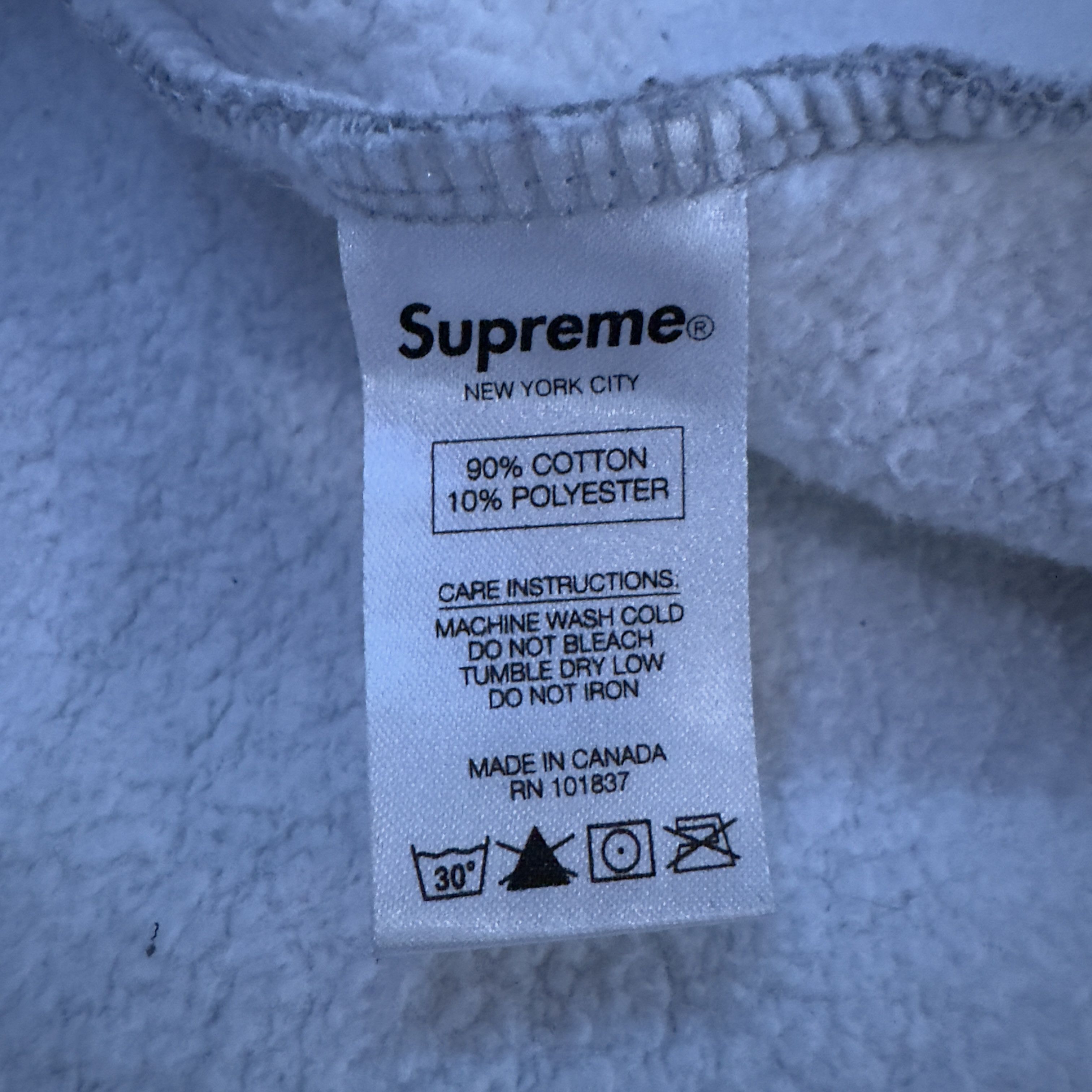 Supreme Supreme Split Hood Zip-Up Grey size Large Size US L / EU 52-54 / 3 - 5 Thumbnail