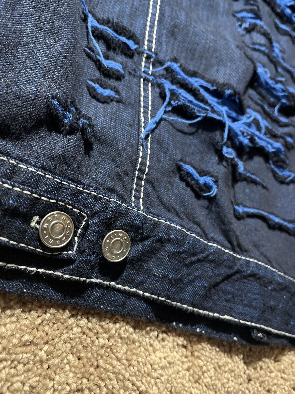 Other Marni blue distressed denim jacket Size US M / EU 48-50 / 2 - 3 Thumbnail