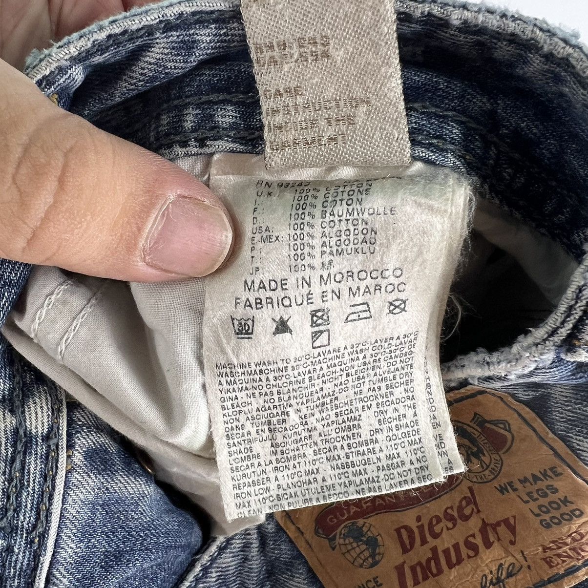 Diesel FLARE BOW CUT DESIGN DENIM JEANS DISTRESSED DIESEL INDUSTRY Size US 36 / EU 52 - 16 Thumbnail