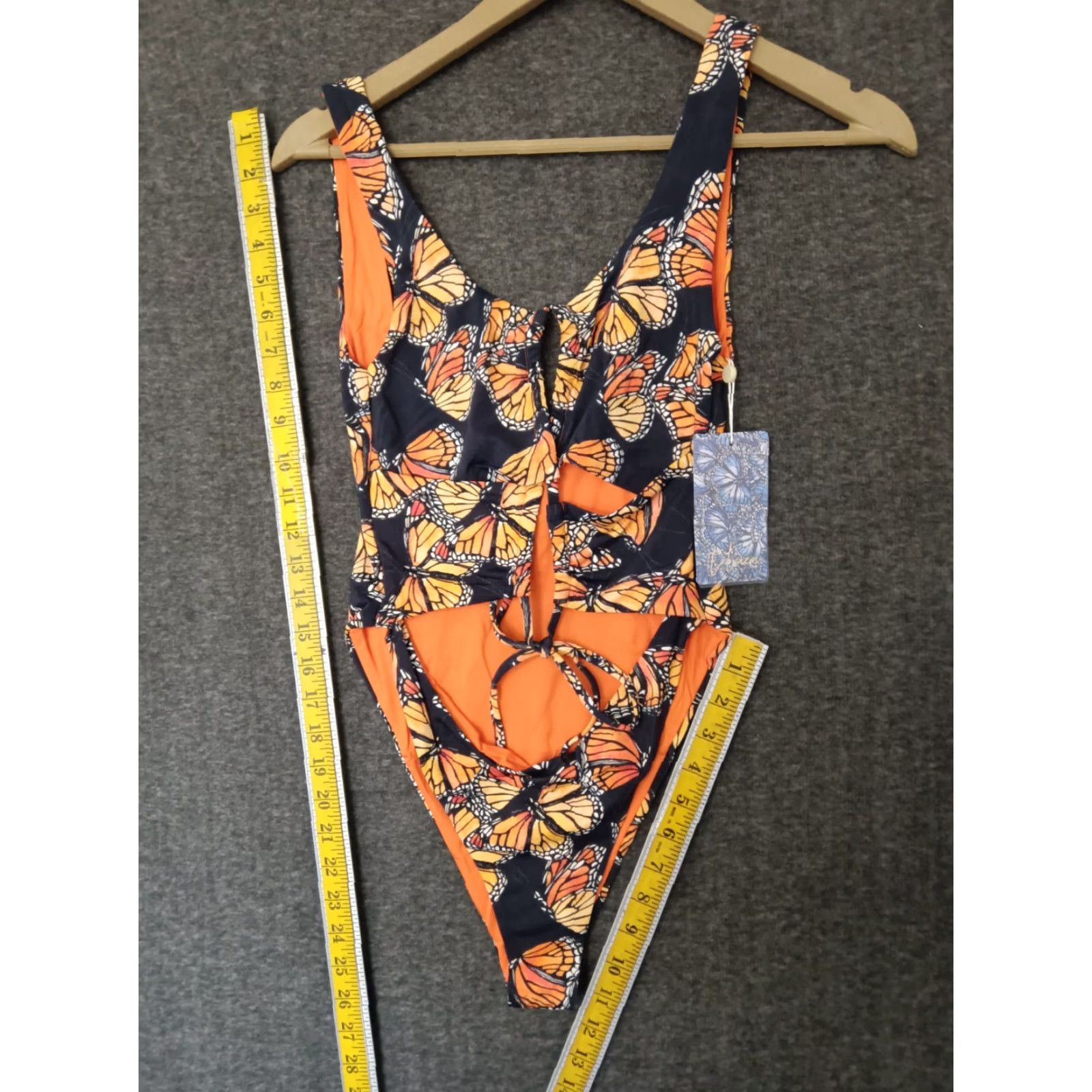 Triangl Toluca Multicolor One Piece Swimsuit S Women - Size S Nylon Spandex Wide Strap Triangle Waist Wrap Open Tummy Sexy Beach Pattern: Solid Size ONE SIZE - 4 Thumbnail