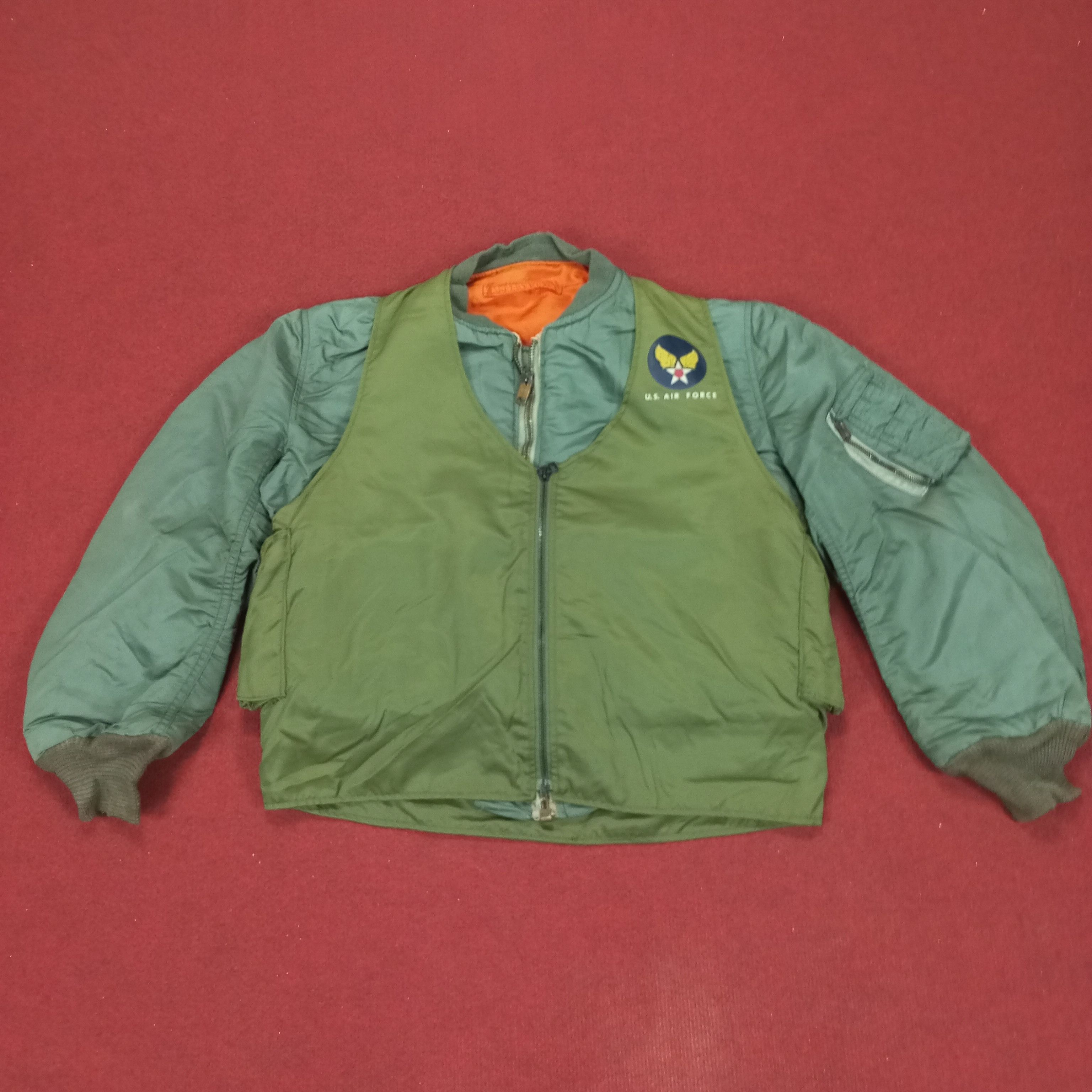 Vintage Us Air Force Bomber Jacket Style Size US L / EU 52-54 / 3 - 1 Thumbnail