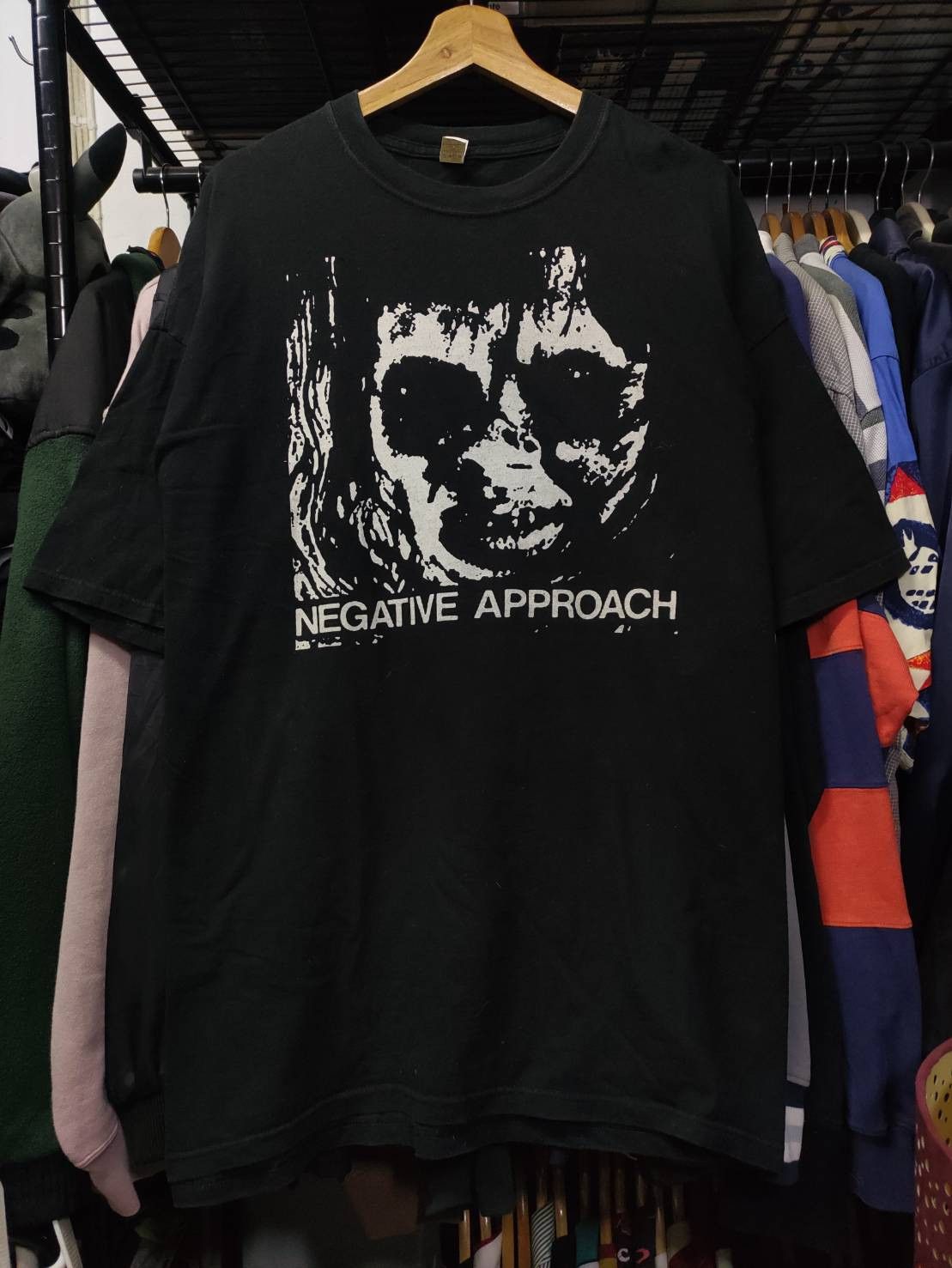 Band Tees Vtg Negative Approach Band EP Album Promo T-Shirt Size US XXL / EU 58 / 5 - 2 Thumbnail