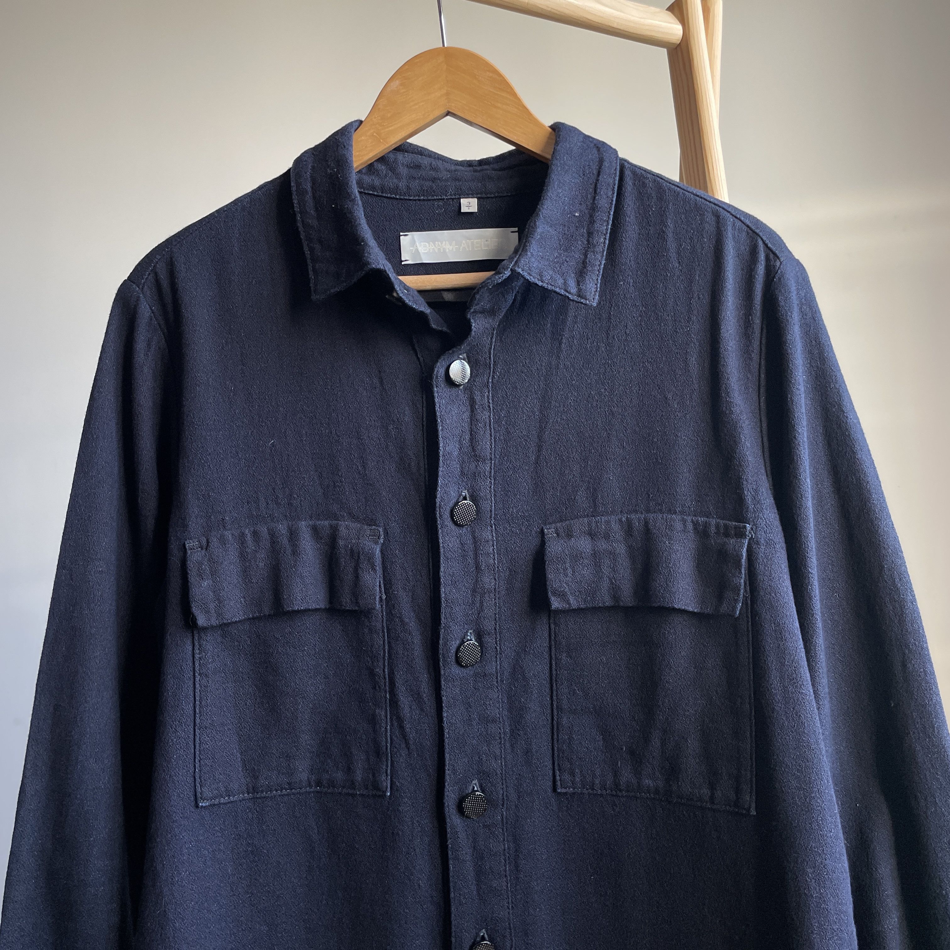 ADNYM ATELIER Adnym Atelier Navy Chest Pockets Woven Shirt Size 3/S Size US S / EU 44-46 / 1 - 3 Thumbnail