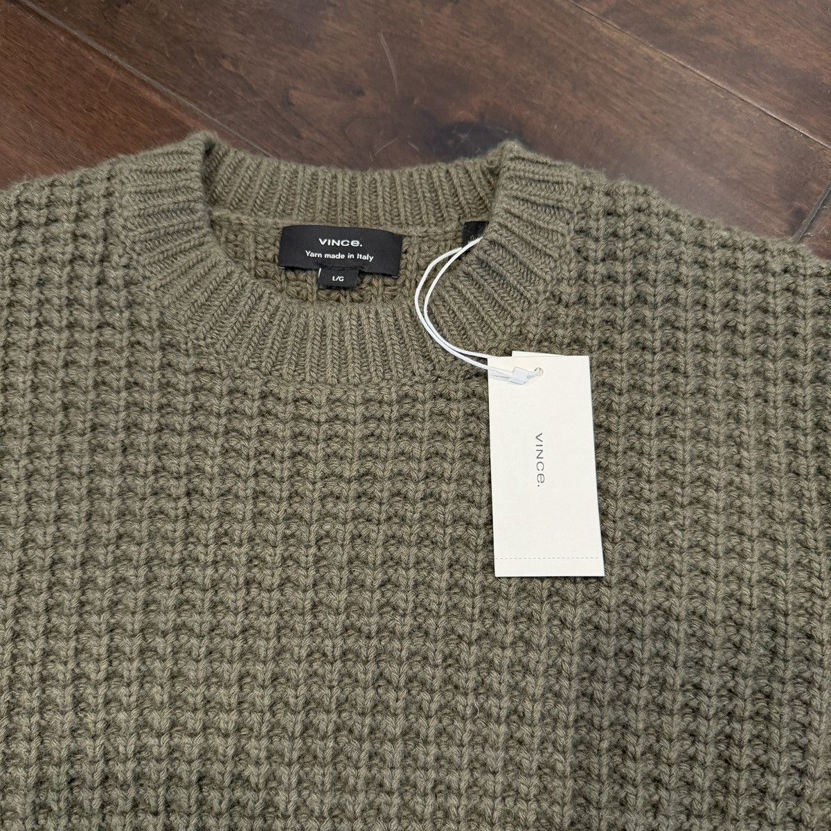 Vince Vince macro waffle stitch knit Size US L / EU 52-54 / 3 - 2 Thumbnail