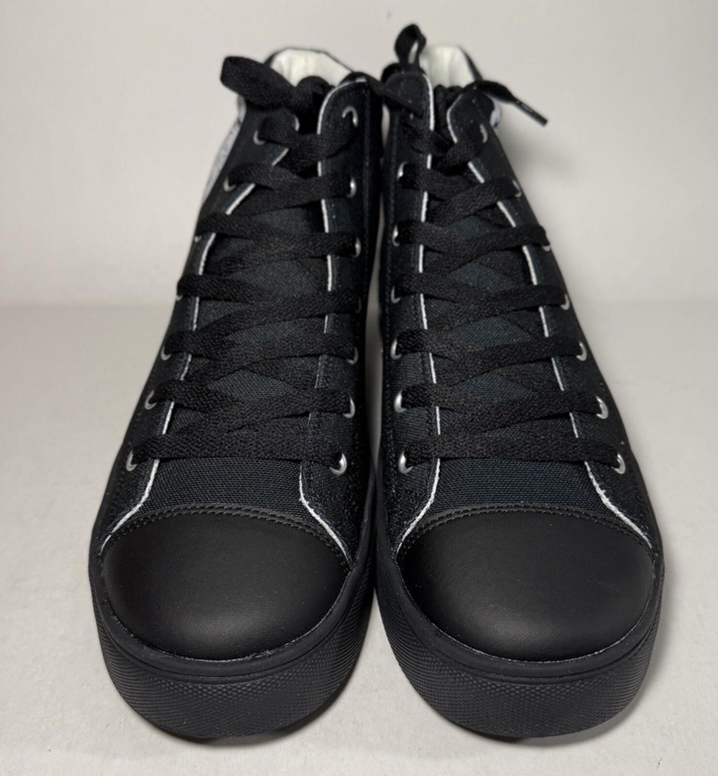 Other F8 Customs Skull Hightop Canvas Shoes Black MXDA17811 Size US 7.5 / EU 40-41 - 2 Thumbnail