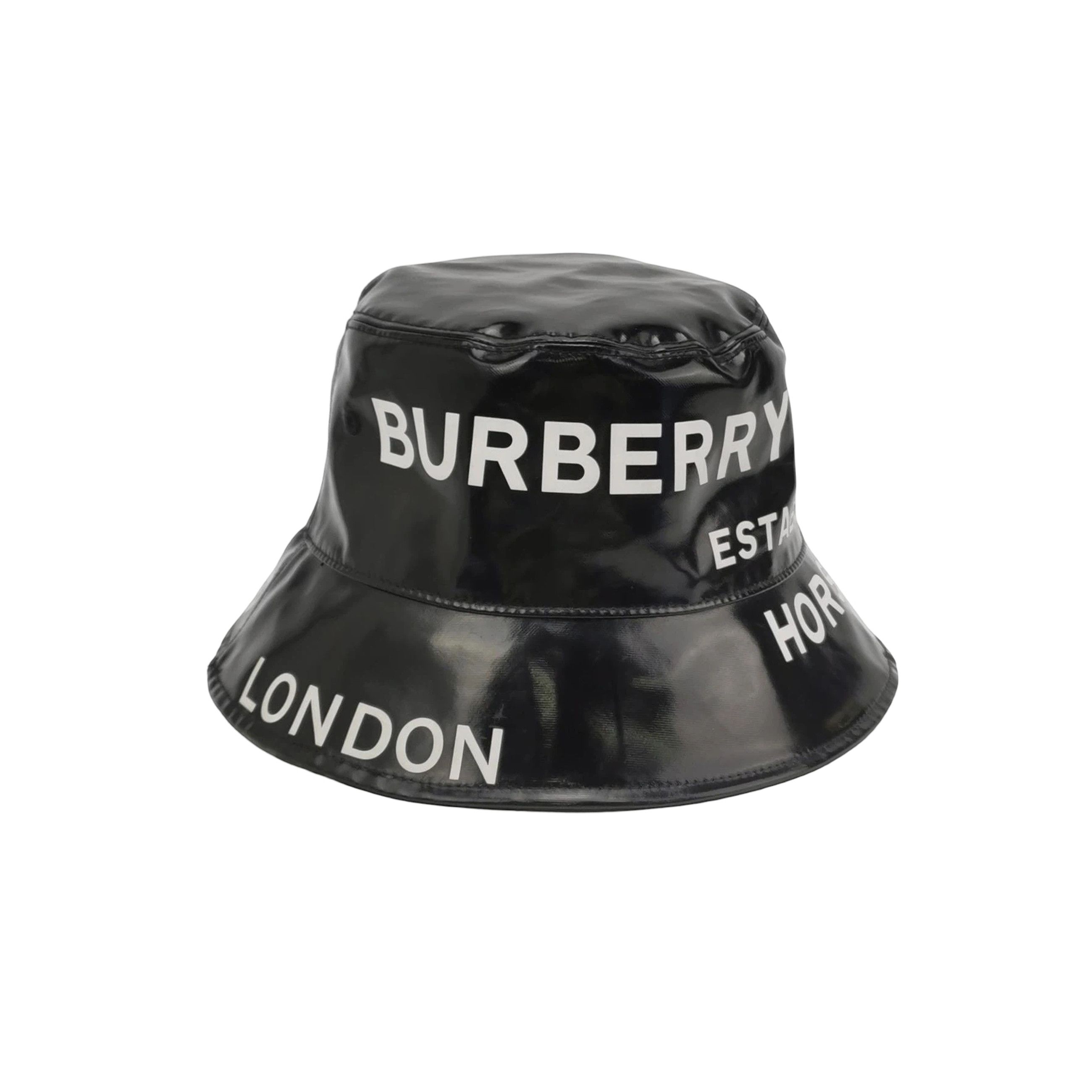 Burberry Black Logo-Print Bucket Hat 445B5686-002A-4985-8B91-  main image 2