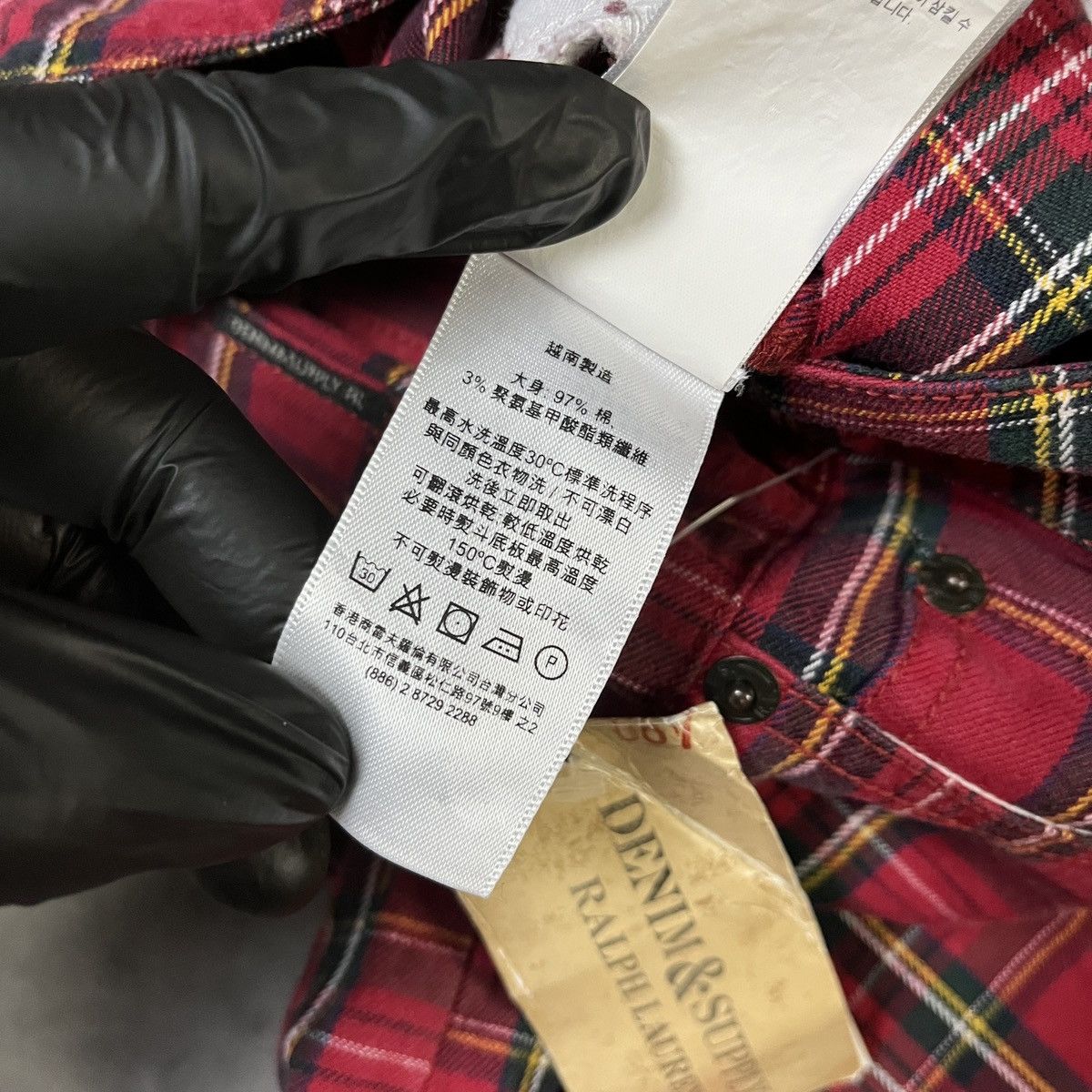 Denim & Supply Ralph Lauren Denim & Supply Ralph Lauren Red Tartan Slim Fit Punk Pants Size US 26 / EU 42 - 7 Thumbnail