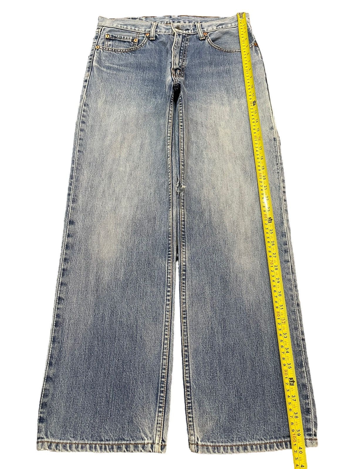 Levi's Vintage 80s Levis 502 Blue Faded Wash Wide Leg Straight Fit Size US 31 - 13 Thumbnail