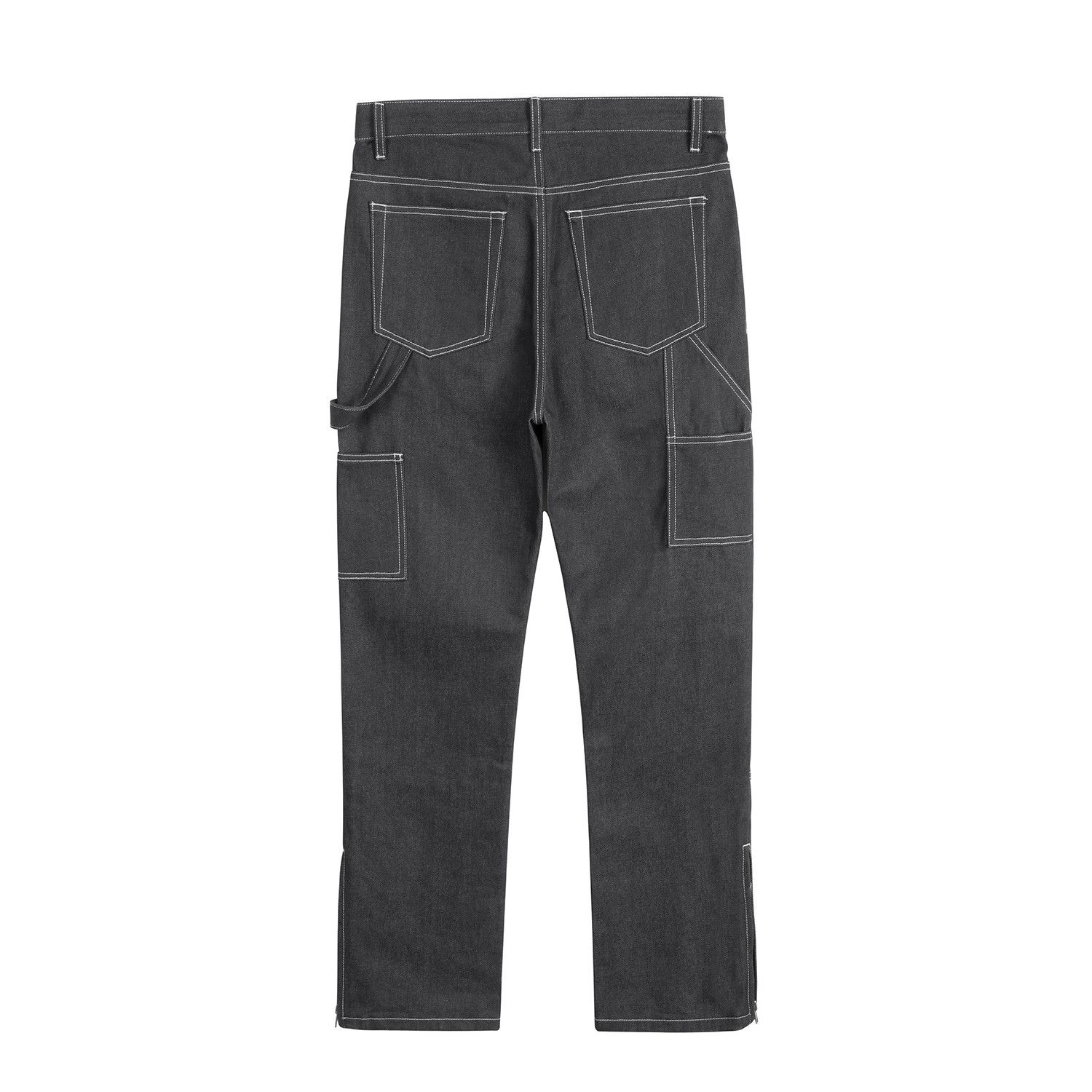 Japanese Brand × Jean × Vintage Retro Ankle Zipper Casual Logging Jeans Size US 33 - 5 Thumbnail
