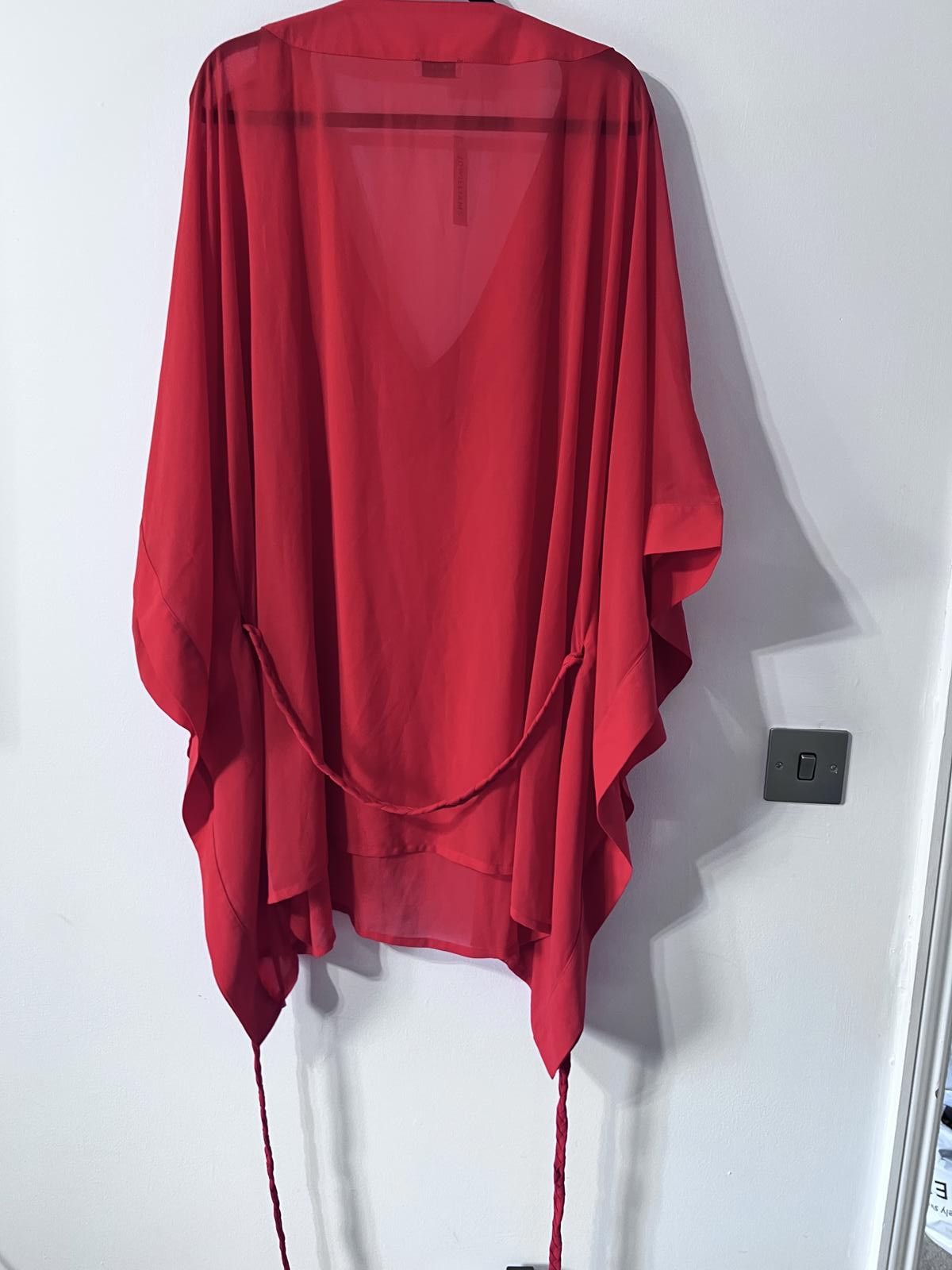 Other JD Williams Red Sheer Kaftan – UK 28/30 Size 4XL / US 24-26 - 7 Thumbnail