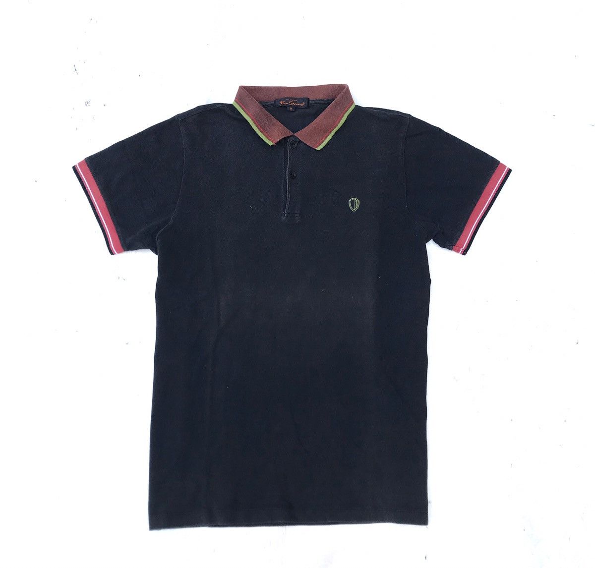 Ben Sherman × Other UK Vintage Ben Sherman Plectrum Polo shirt Black polo sweet Size US M / EU 48-50 / 2 - 5 Thumbnail