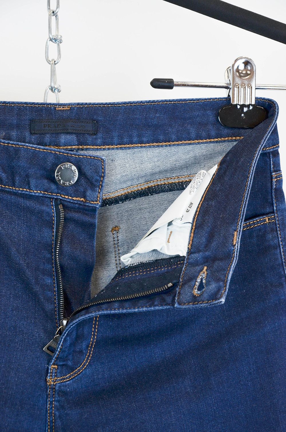 Prada PRADA Jeans Blue Denim Cropped Length - 26 Size 26" / US 2 / IT 38 - 8 Thumbnail