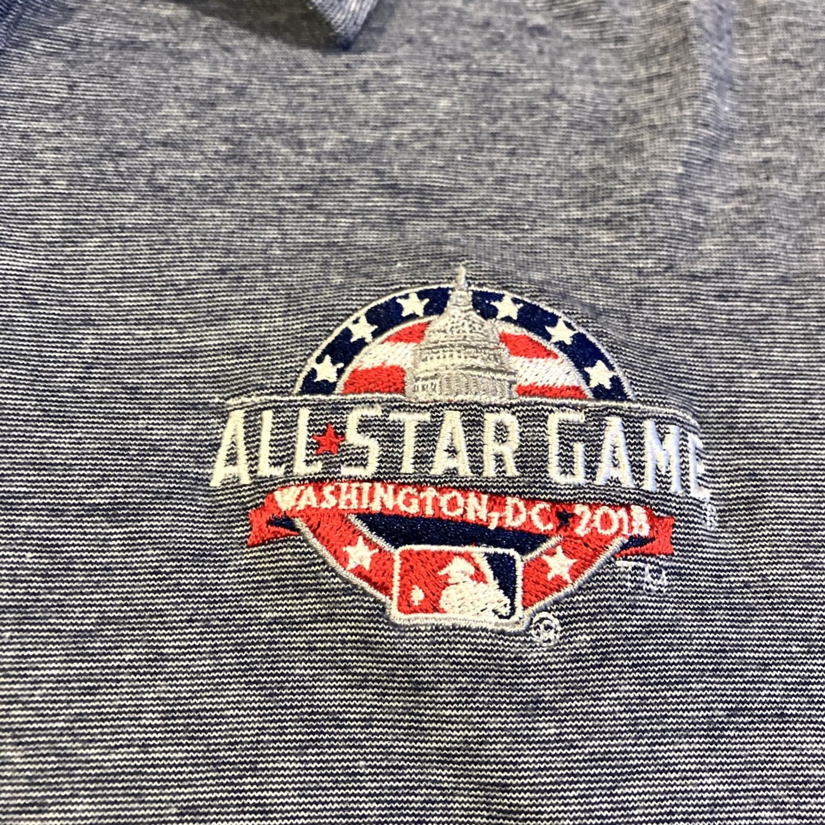 Vineyard Vines Vineyard Vines Polo - XL - Blue - 2018 MLB ALL STAR GAME - Washington DC - Golf Polo - Short Sleeve - Stars - Men Size US XL / EU 56 / 4 - 2 Thumbnail