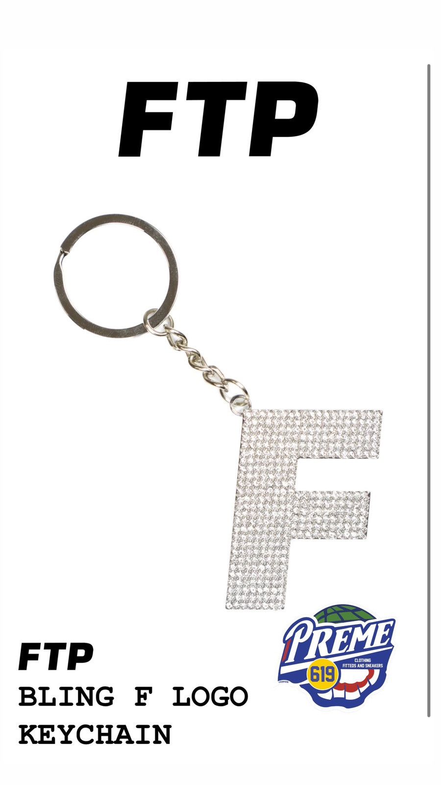 Fuck The Population FTP BLING F LOGO KEYCHAIN Size ONE SIZE - 6 Thumbnail