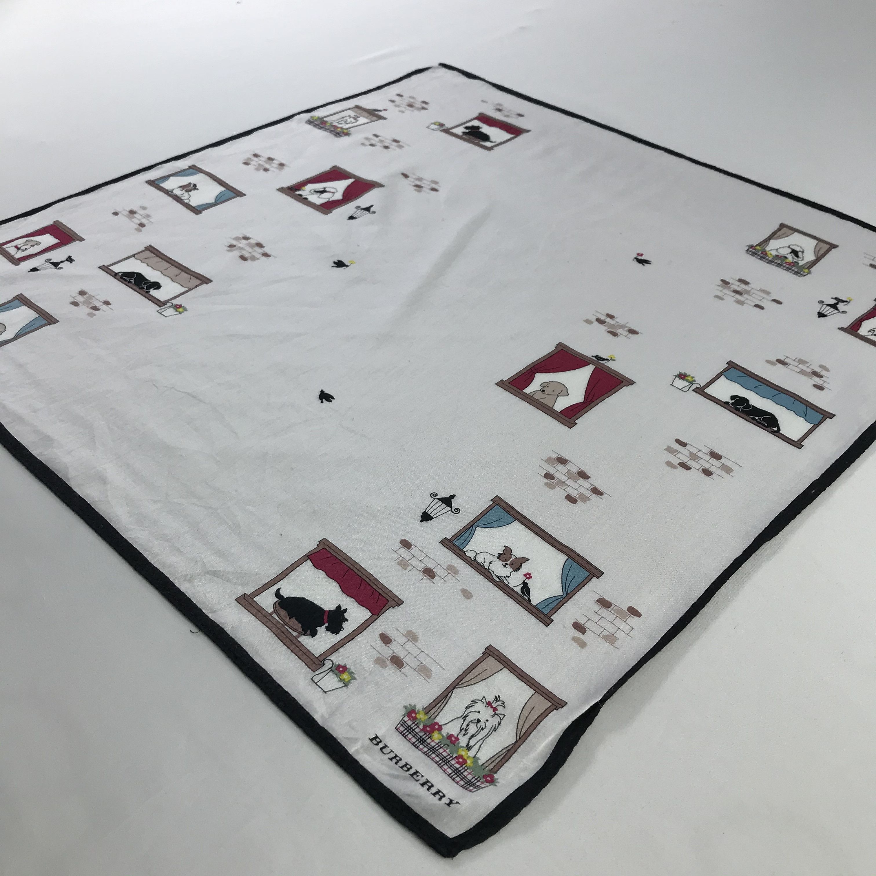 Burberry × Vintage Burberry Bandana / Handkerchief / Neckerchief - S986 Size ONE SIZE - 2 Thumbnail