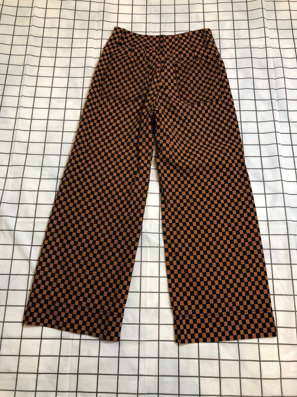 Other Maeve by Anthropologie Orange Brown and Black Checkered the Size US 26 / EU 42 - 15 Thumbnail