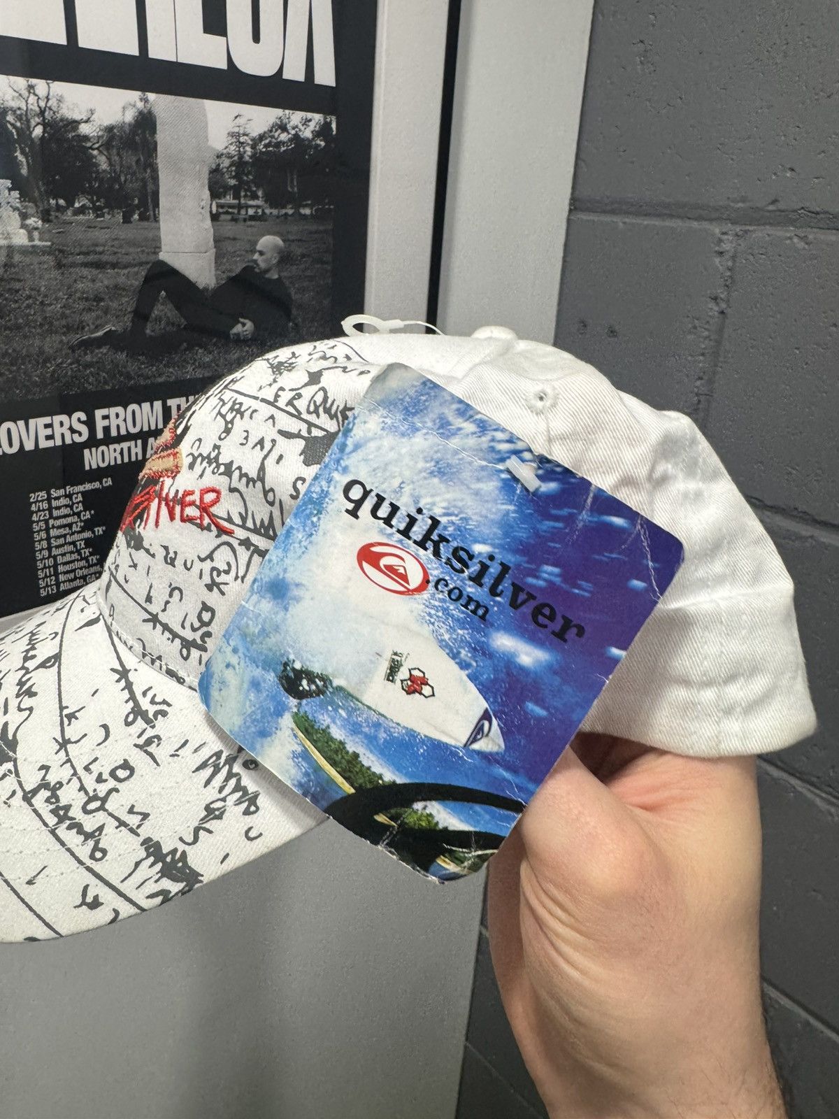 Quiksilver Quiksilver Vintage Cap Big Logo Y2K Surf Style Size ONE SIZE - 2 Thumbnail