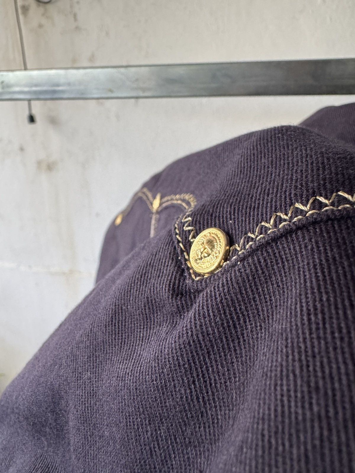 Versus Versace S/S 1992 Versus Gianni Versace Archive Crop Denim Jacket Size XS / US 0-2 / IT 36-38 - 16 Thumbnail