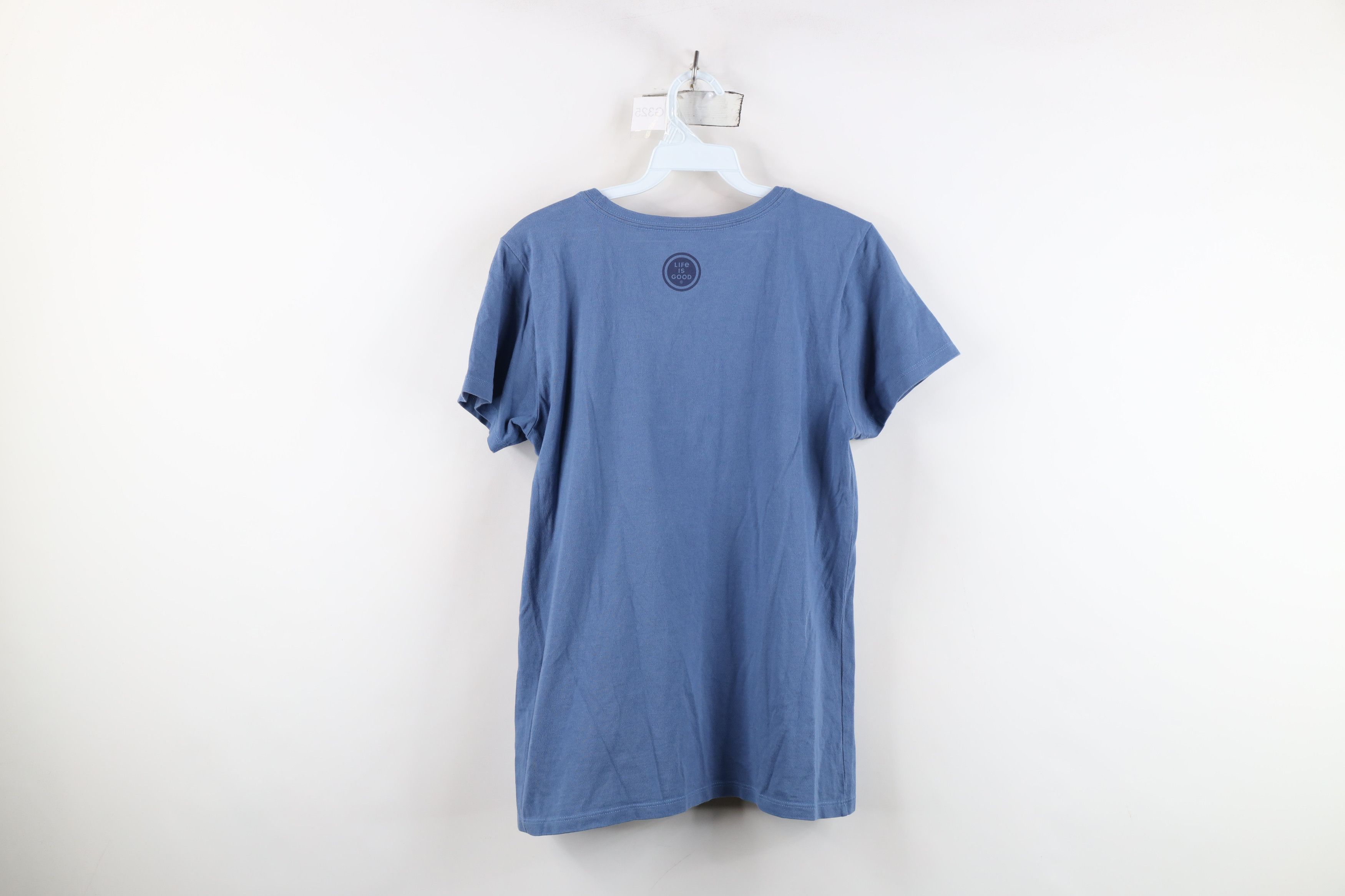 Life is Good Life Is Good Sloth Couch Short Sleeve T-Shirt Blue Cotton Size S / US 4 / IT 40 - 12 Thumbnail
