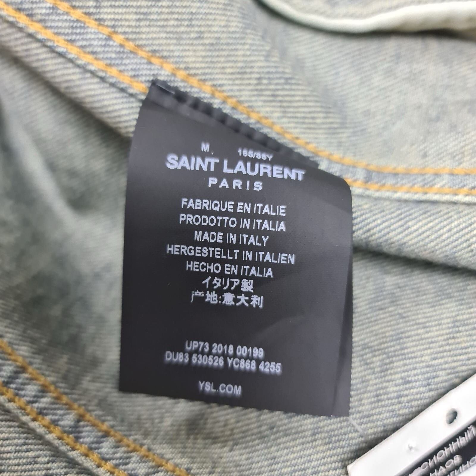 Saint Laurent Paris NWT SAINT LAURENT Denim Blue Jacket Sz.M Size M / US 6-8 / IT 42-44 - 6 Thumbnail