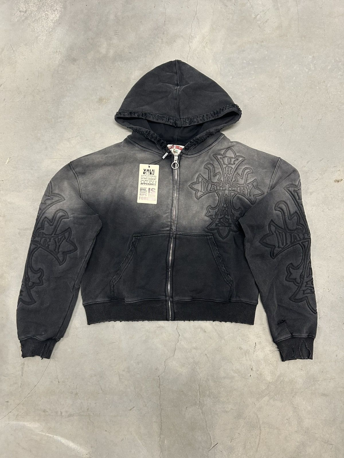 Vale Forever Valley Dreams Black Carver Zip Up New
