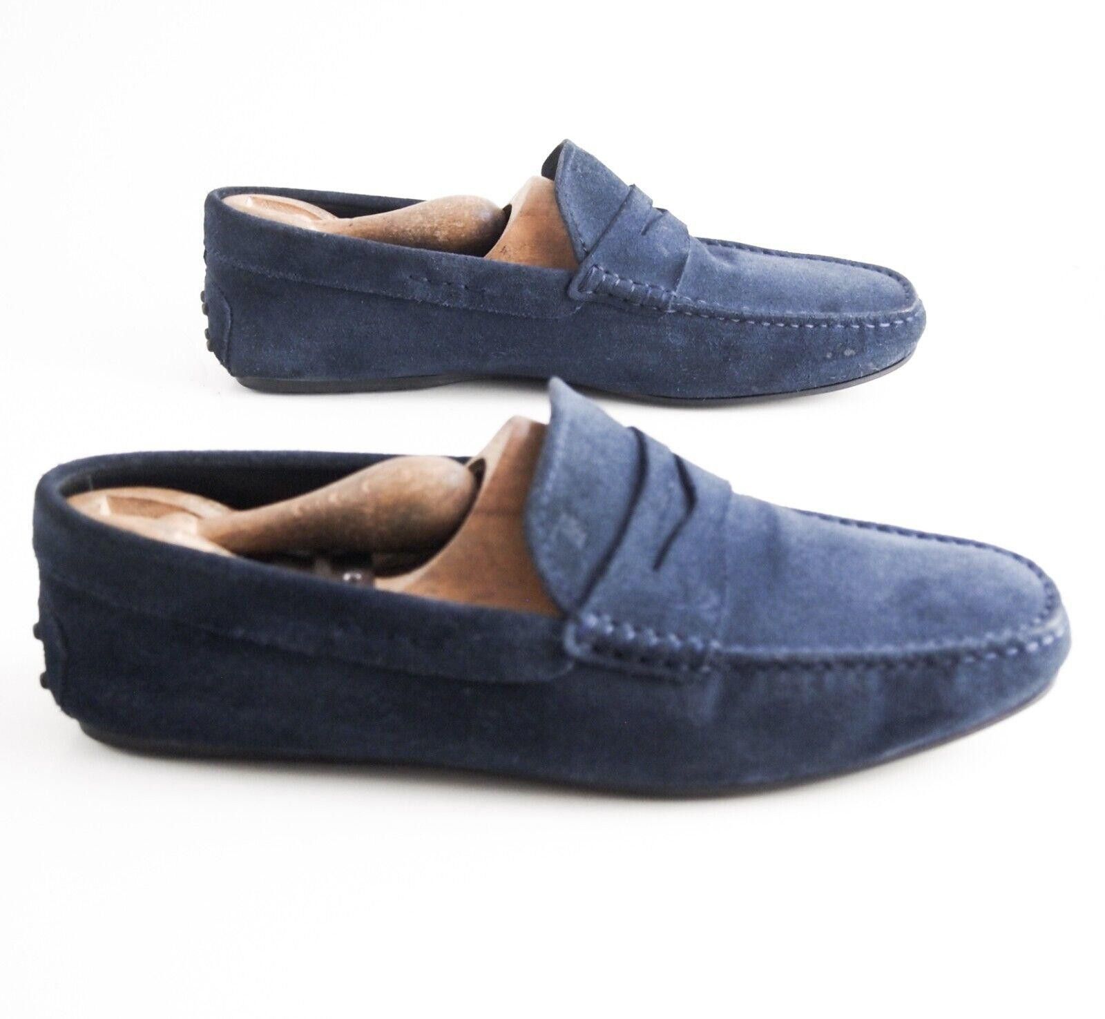 Tod's Tod's Penny LoafersBlue Suede Mens US 8 EU 41 $580 Size US 8 / EU 41 - 4 Thumbnail