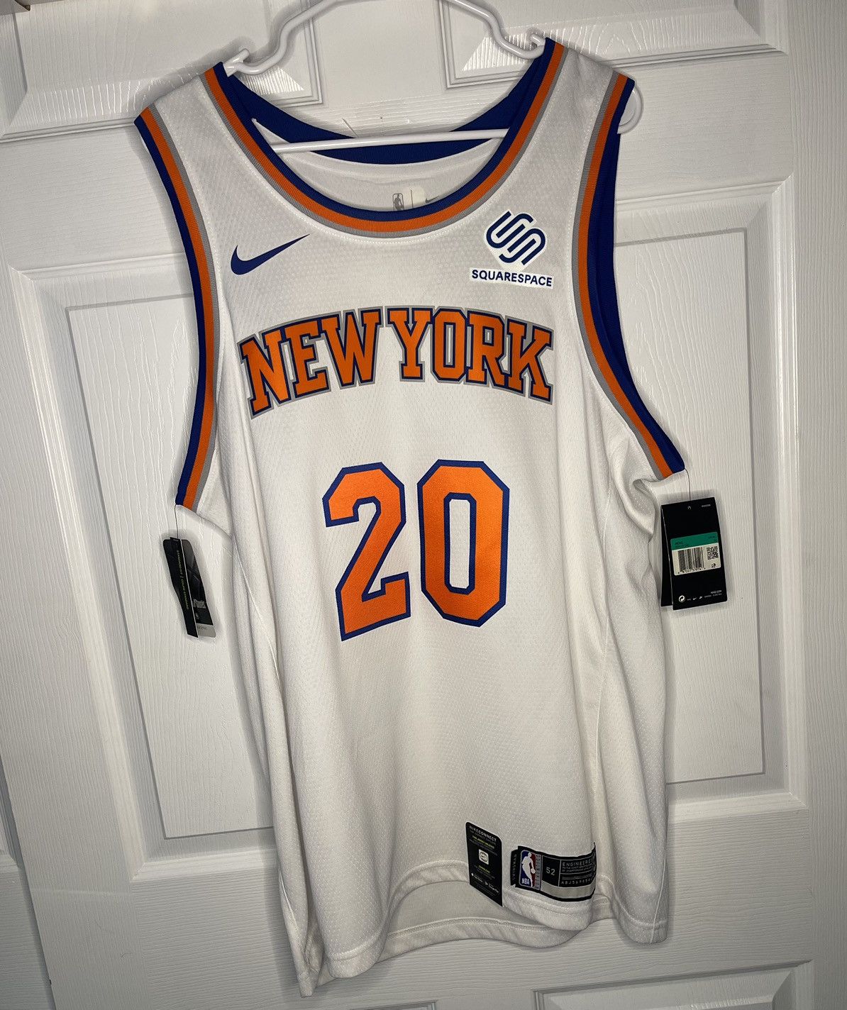NBA Autographed Kevin Knox Knicks Jersey Size US XL / EU 56 / 4 - 2 Thumbnail